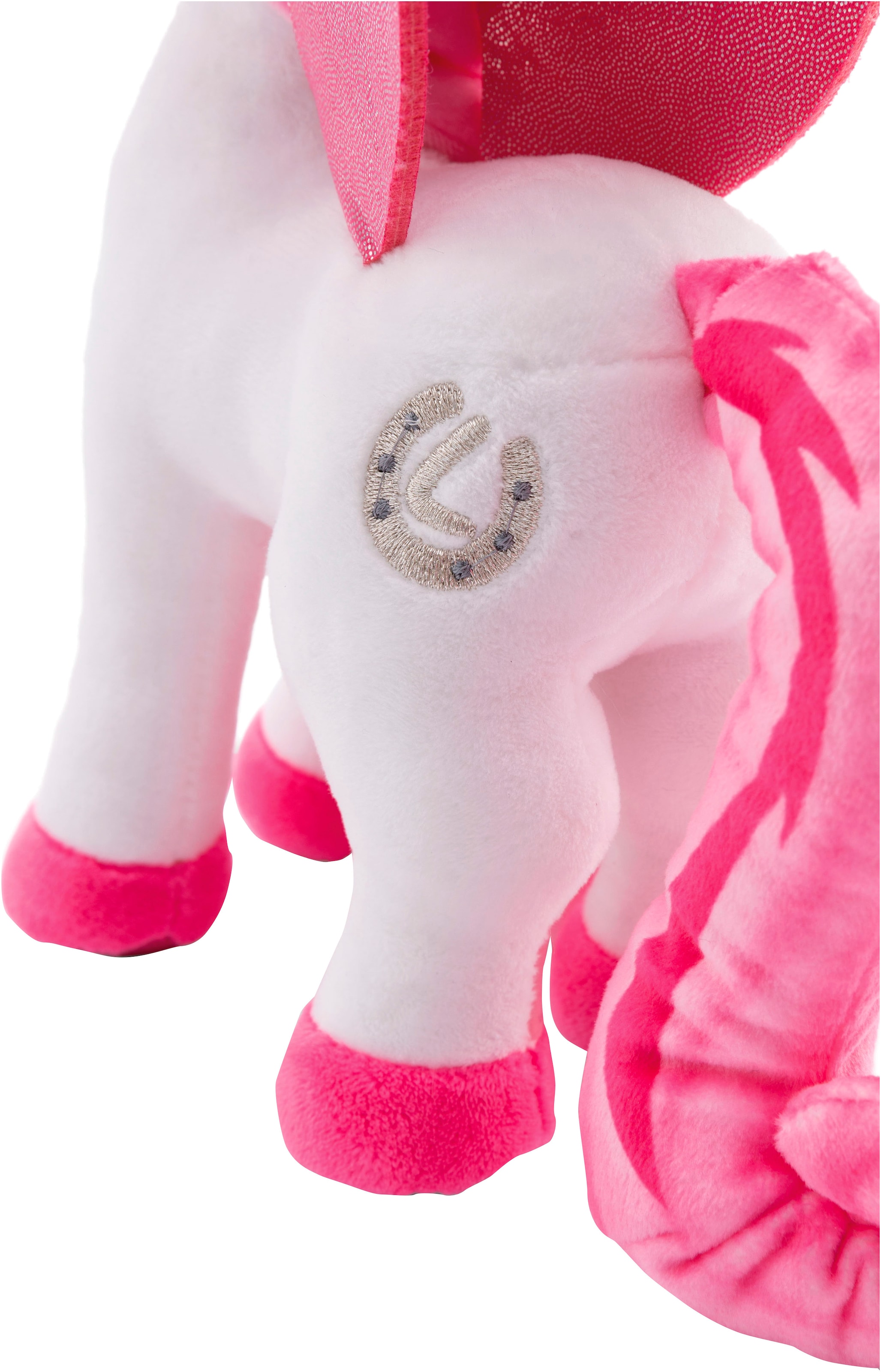 Nici Kuscheltier »Lissy PONY, Einhorn Tamani weiß-pink, 22 cm«, stehend