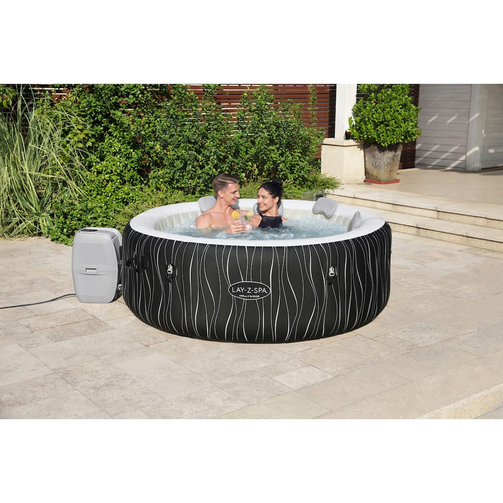 Bestway Whirlpool »LAY-Z-SPA® LED-Hollywood AirJet™«, ØxH: 196x66 cm, für bis zu 6 Personen