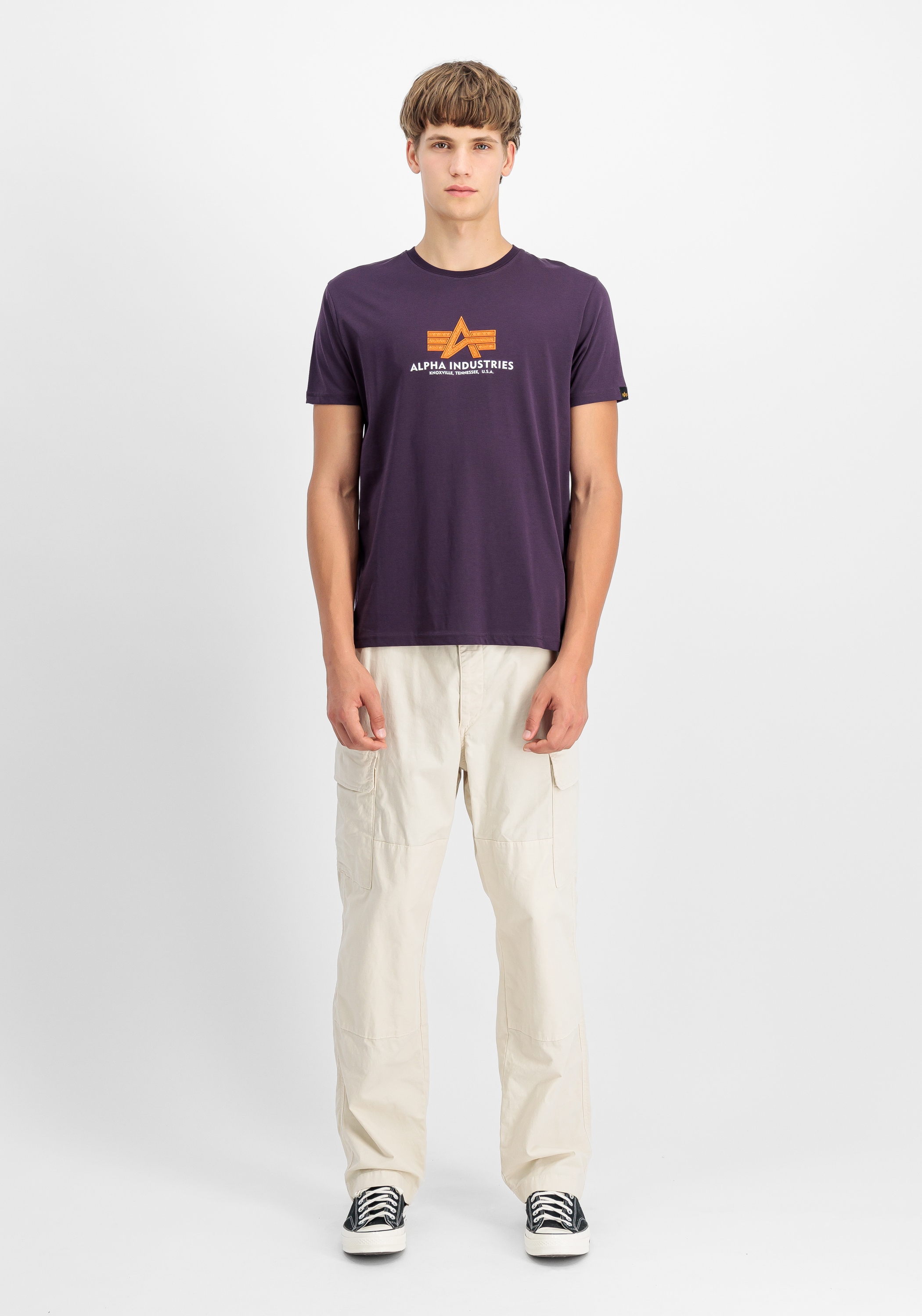 Alpha Industries T-Shirt »Alpha Industries Men - T-Shirts Basic T-Shirt BL Rubber«
