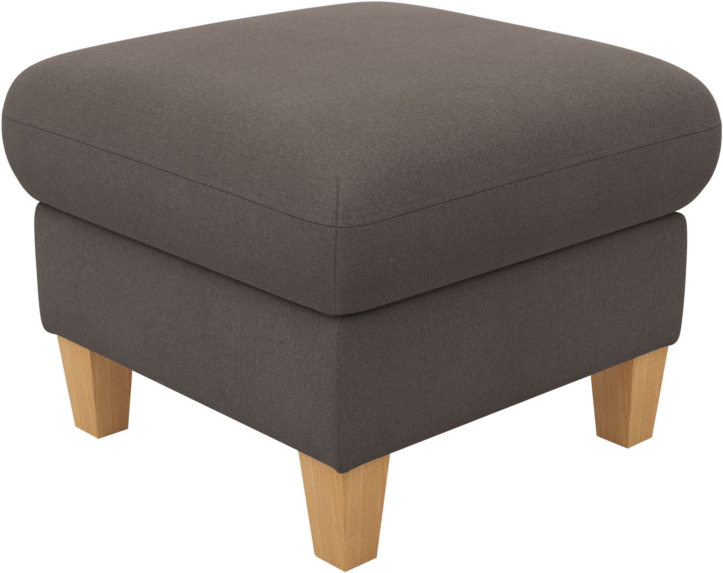 Home affaire Polsterhocker "Rochelle" 1 tlg. Massive 12 cm Holzbeine günstig online kaufen
