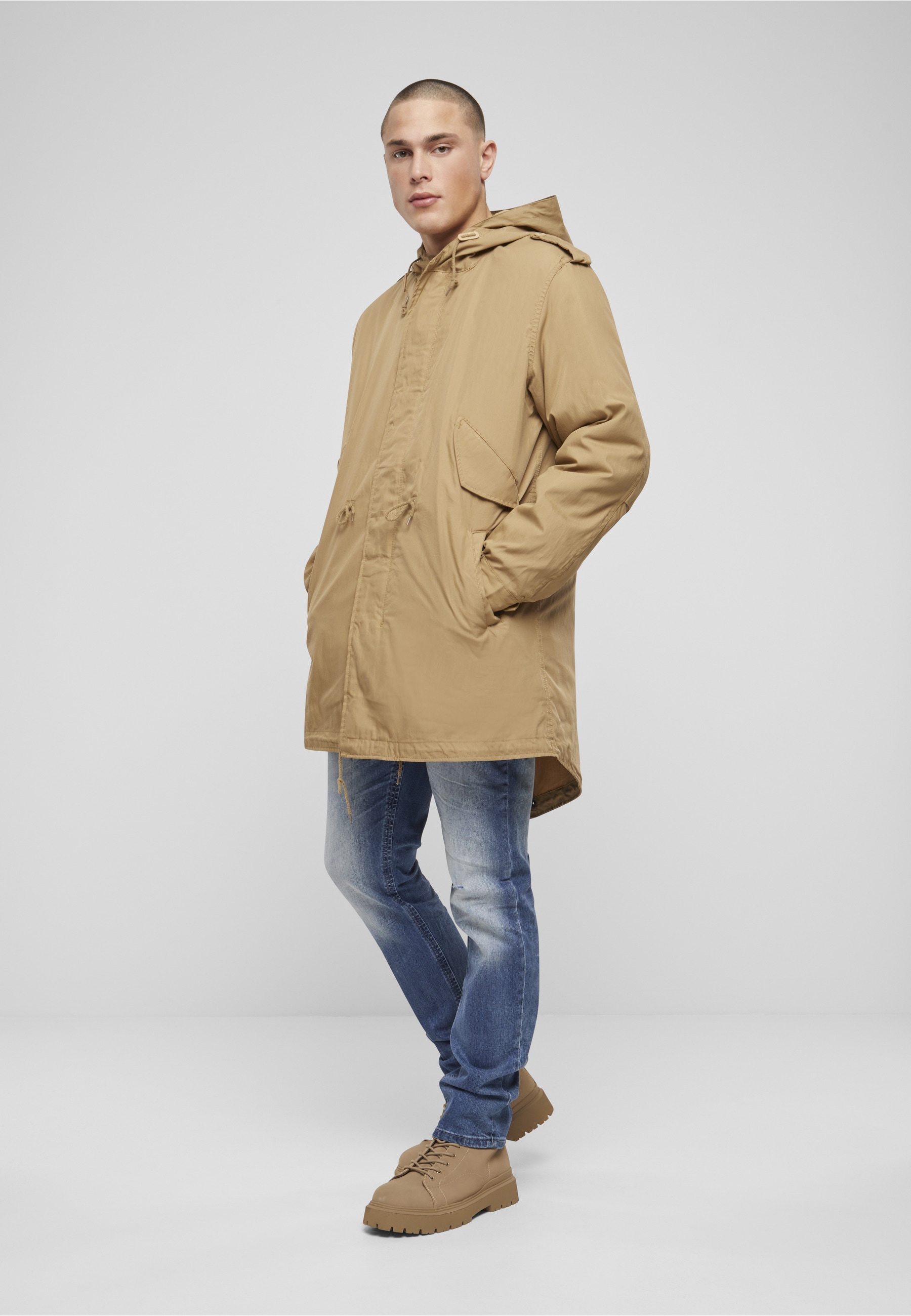 Brandit Winterjacke »Brandit Herren M51 US Parka« 1 Stk. tlg. mit Kapuze