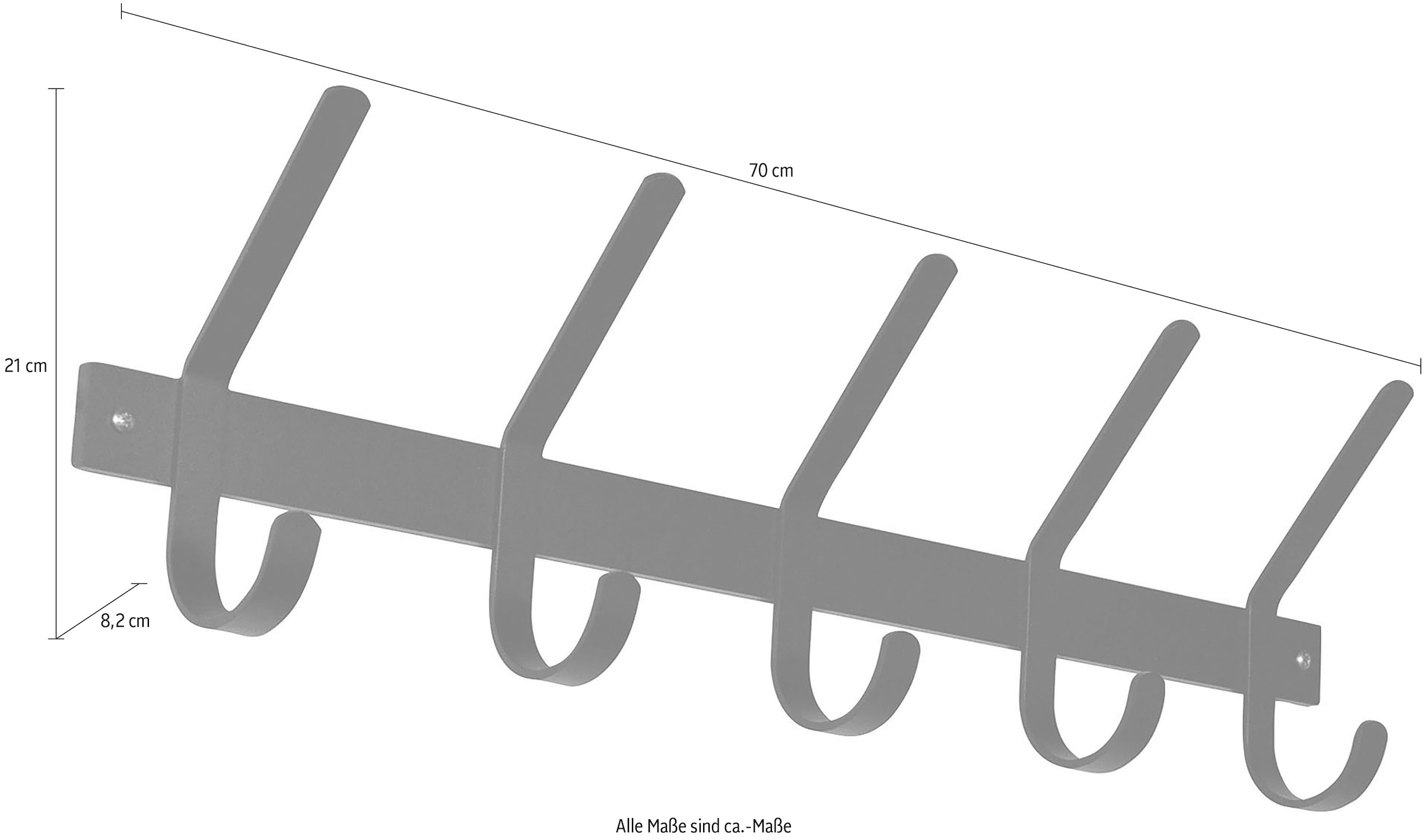 Spinder Design Garderobenhalter »Dexter« Metall, Breite 70 cm