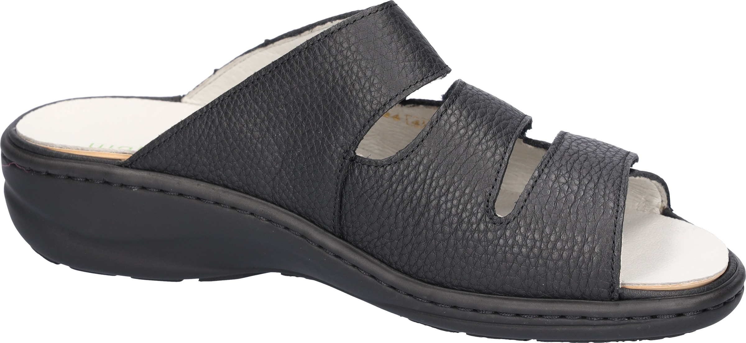 Waldläufer Pantolette »Heria«, Keilabsatz, Sommerschuh, Schlappen in Weite H, Klettverschlüsse