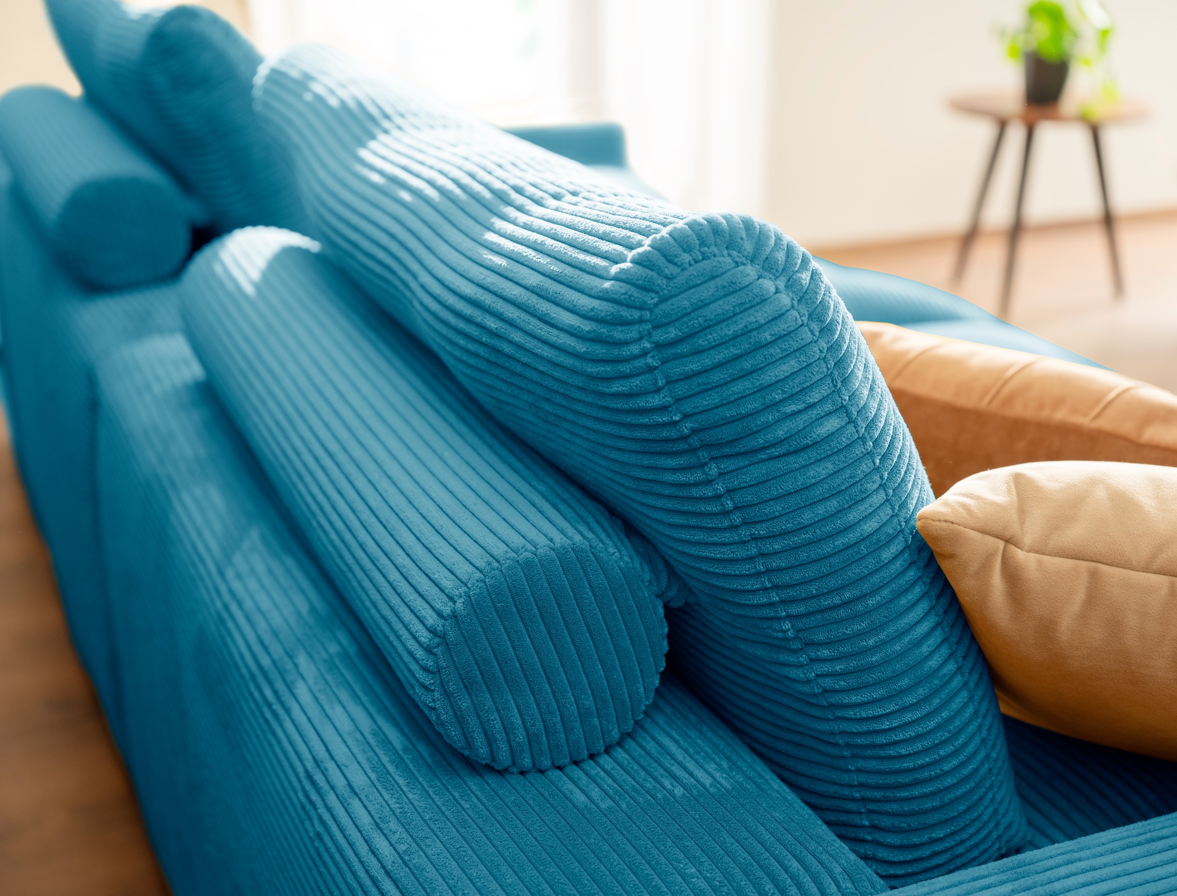 alina Big-Sofa »Sandy«, 266 cm breit und 123 cm tief, in modernem Cordstoff