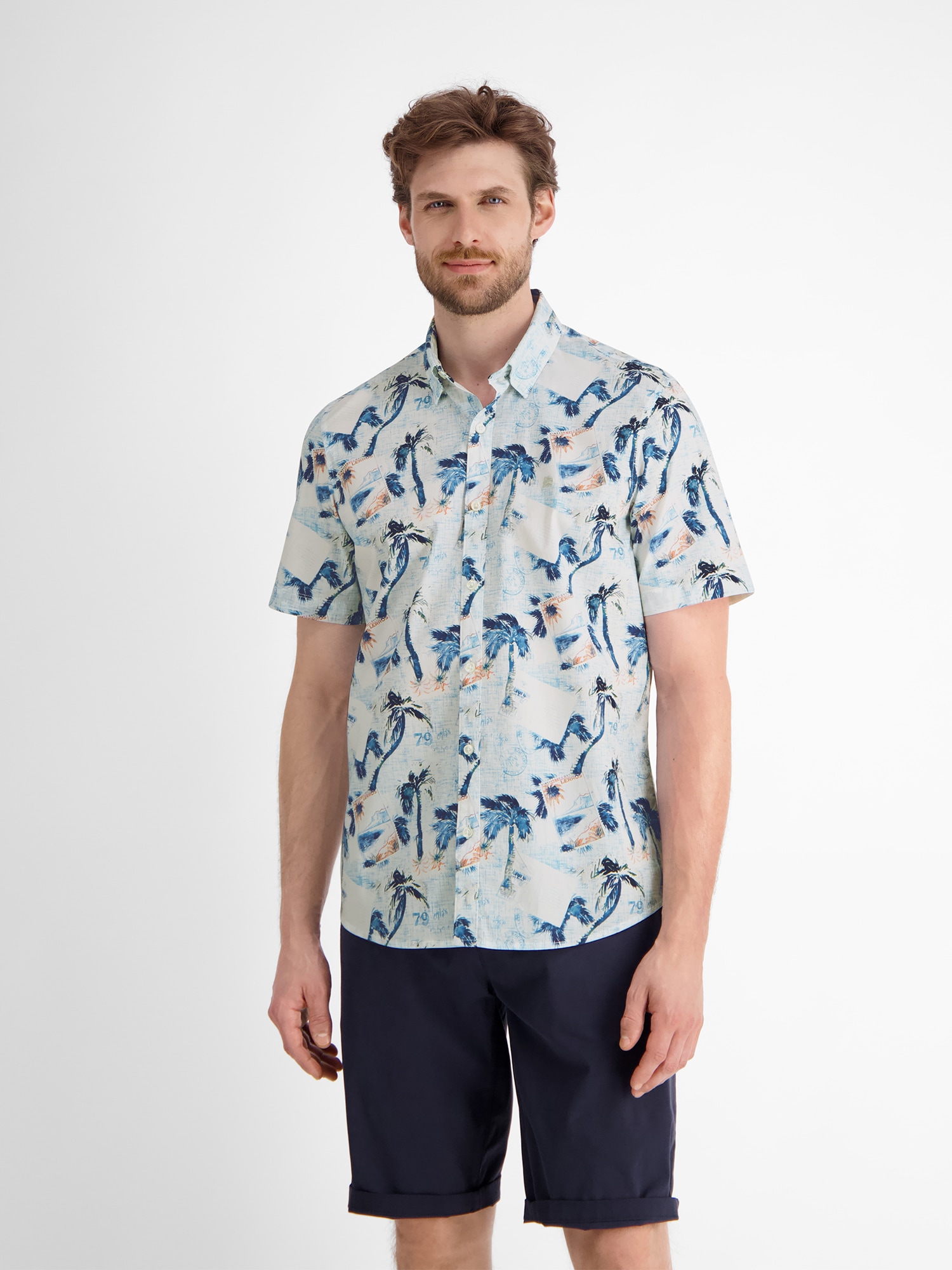 LERROS Kurzarmhemd »Kurzarmhemd mit grafischem Druck«