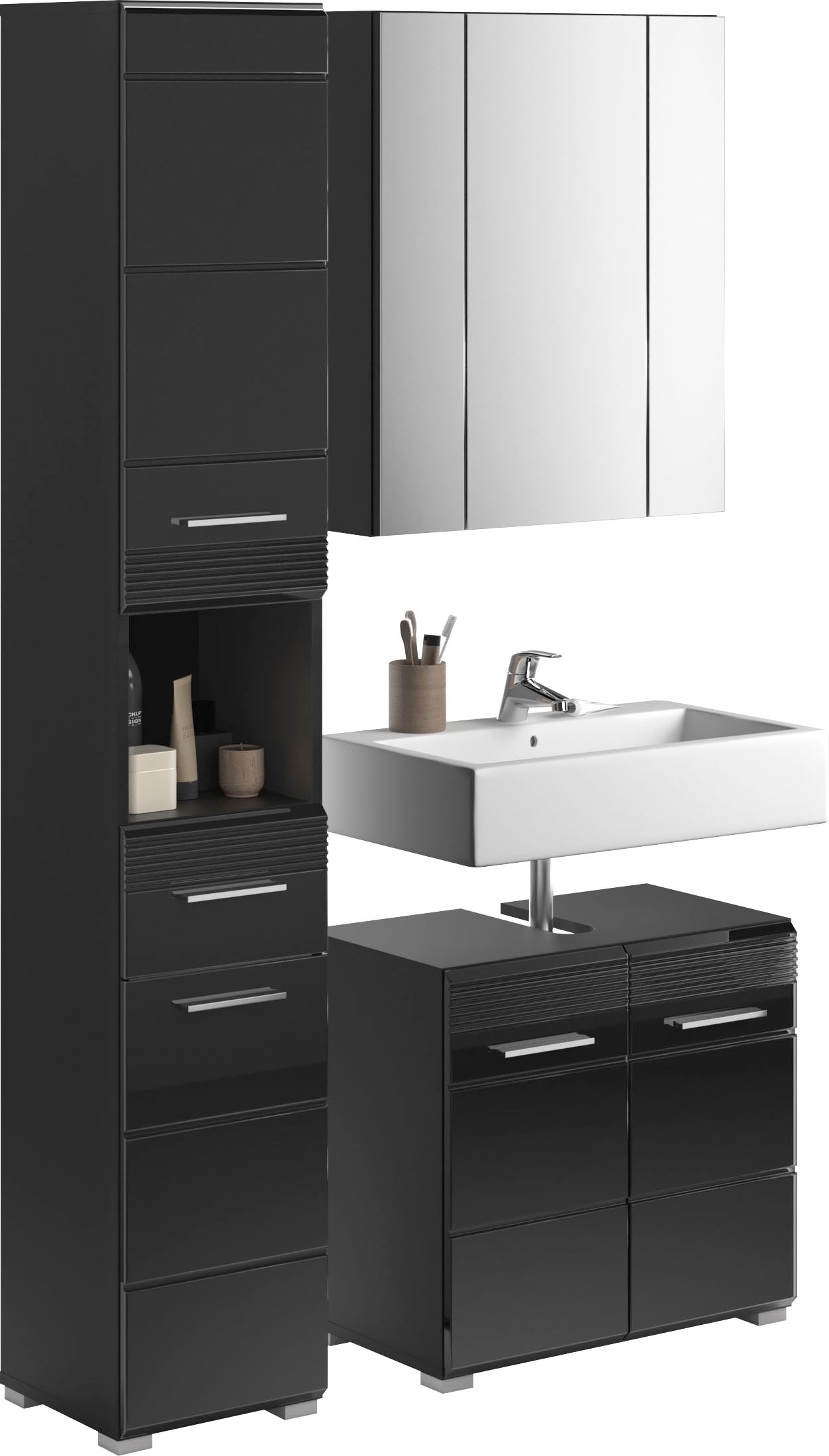 INOSIGN Badmöbel-Set »Malmö, 3 teilig, bestehend aus:« 3 Stk. tlg. günstig online kaufen