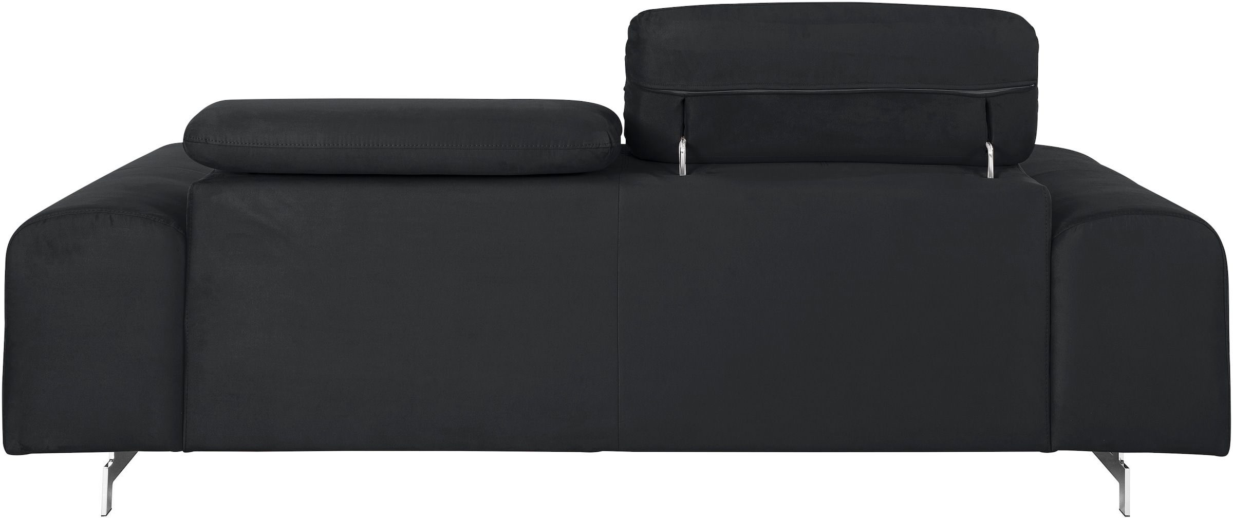 COTTA 3-Sitzer »Chef«, Big-Sofa mit Kopfteilverstellung, edle Metallkufen