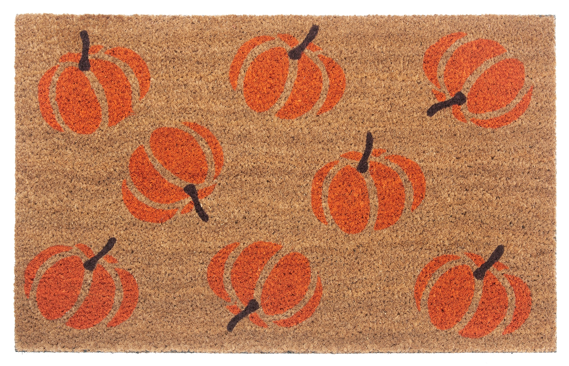 HANSE Home Fußmatte »Mix Mats Kokos Pumpkins, Türmatte«, rechteckig, 15 mm Höhe, Kokos, Schmutzfangmatte, Outdoor, Rutschfest, Innen, Kokosmatte, Flur