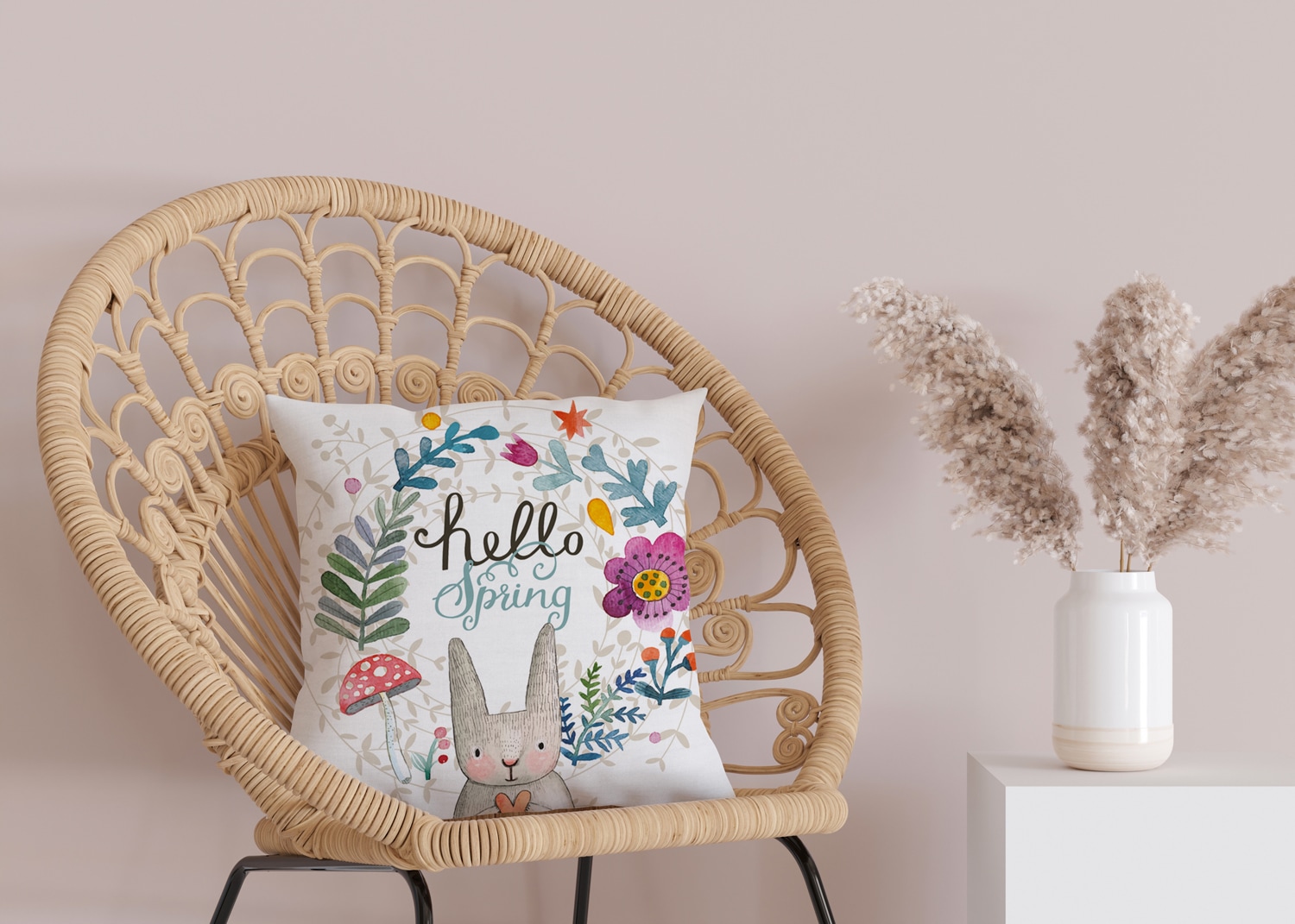 queence Dekokissen »Willow«, Kissenhülle,Hello Spring,Hase,Ostern,Frühlings günstig online kaufen