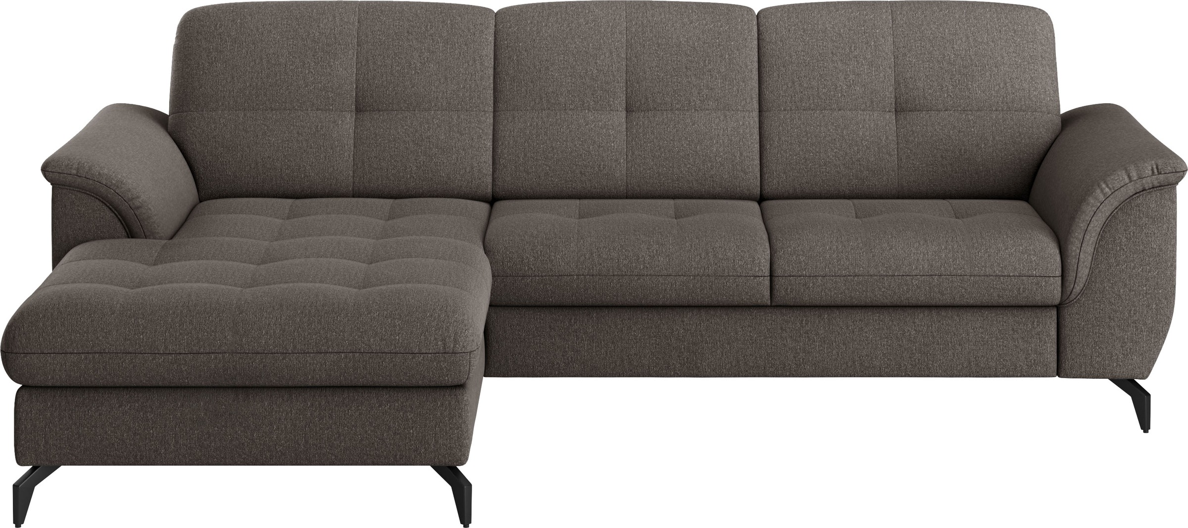 sit&more Ecksofa »Zora L-Form«, wahlweise mit Bettfunktion und Bettkasten