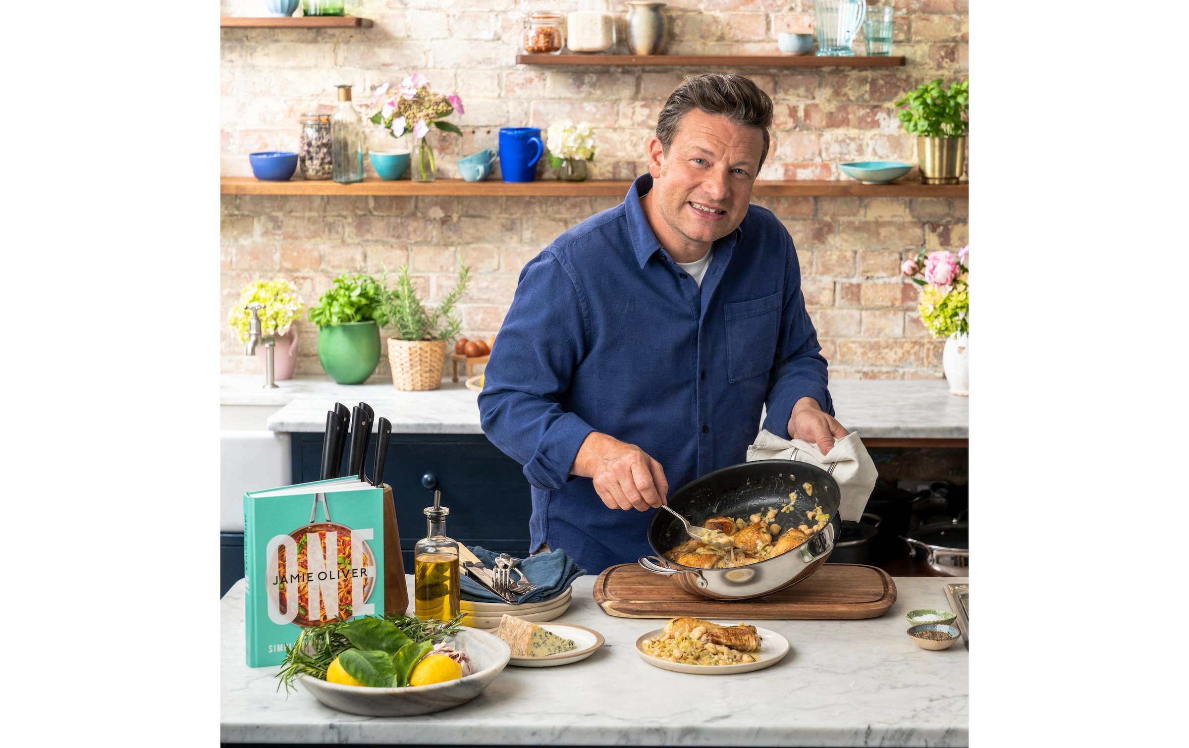 Tefal Servierpfanne »Jamie Oliver Classic Servierpfanne« Edelstahl