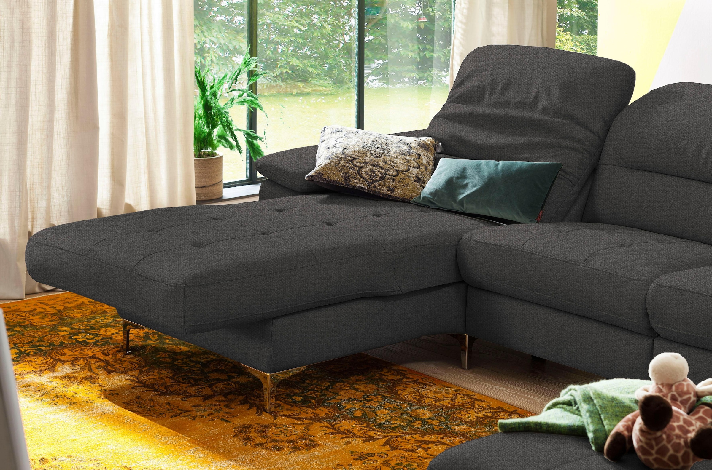 Home affaire Ecksofa »Basel L-Form« mit vollmotorischer Relaxfunktion und m günstig online kaufen