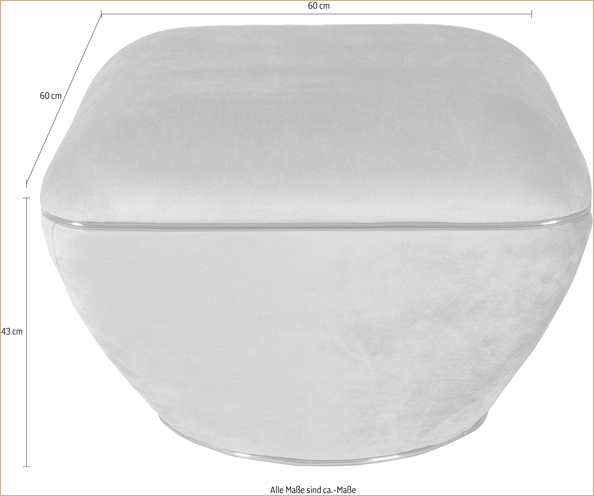 Kayoom Sitzhocker »Hocker Contessa 125, vielseitig einsetzbarer Allrounder, elegante Form«, (1 St.), komfortabel, hochqualitativ, pflegeleicht, elegante Form