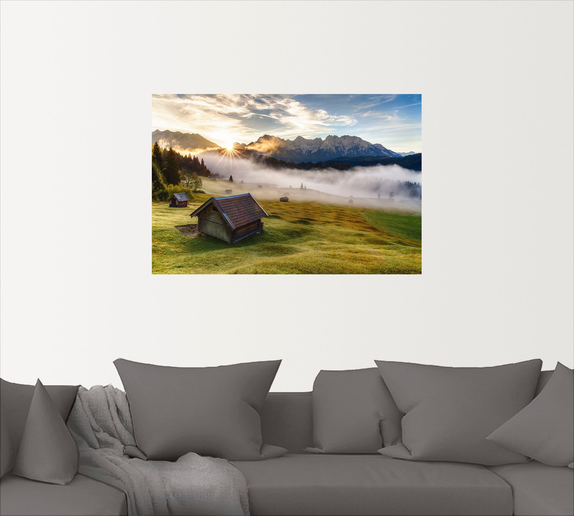 Artland Wandbild »Herbst in Bayern«, Berge & Alpenbilder, (1 St.), als Alubild, Outdoorbild, Leinwandbild, Wandaufkleber, versch. Größen