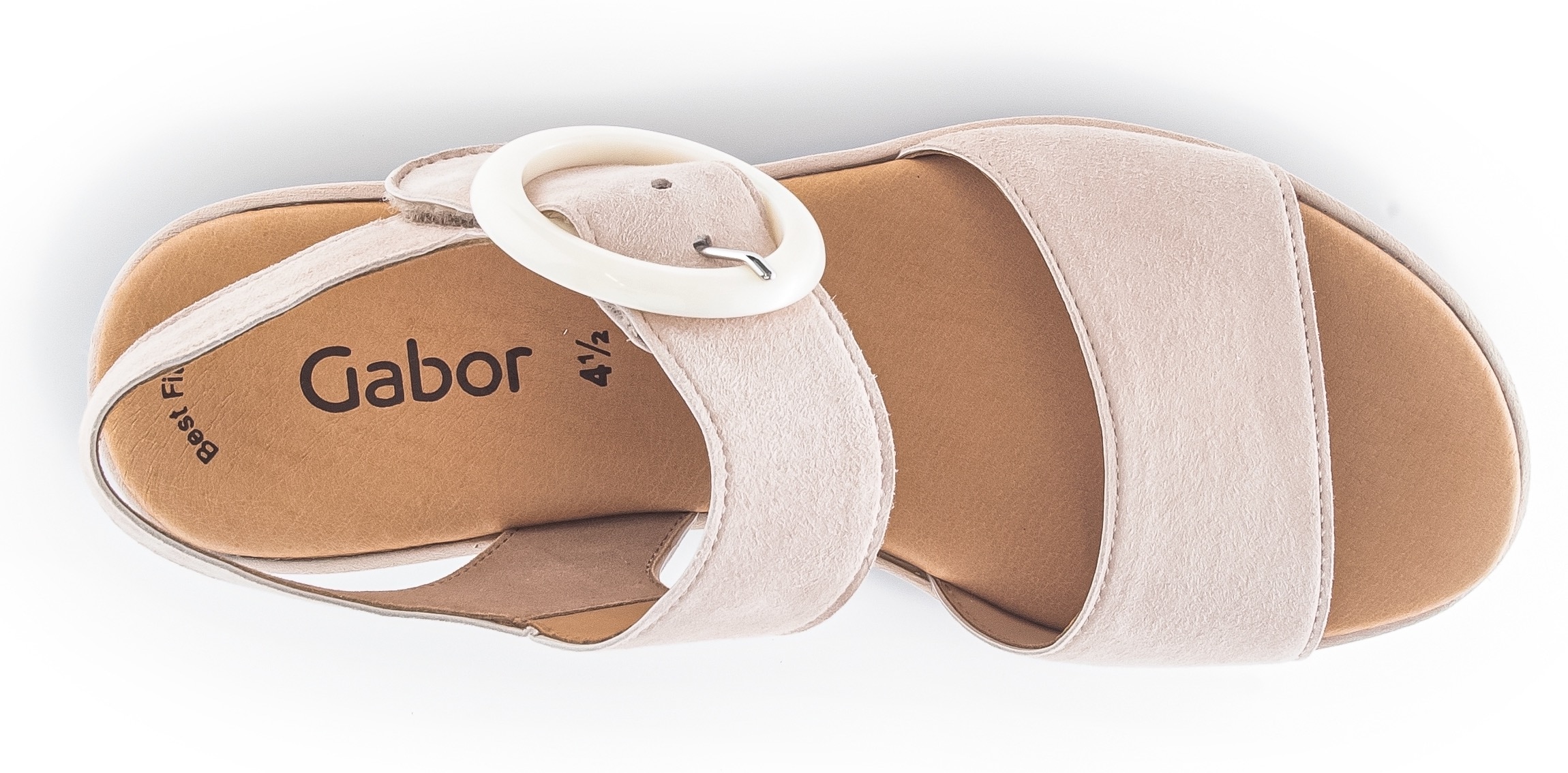 Gabor Keilsandalette  , Plateau, Sommerschuh, Sandale mit trendigem Zierschnalle