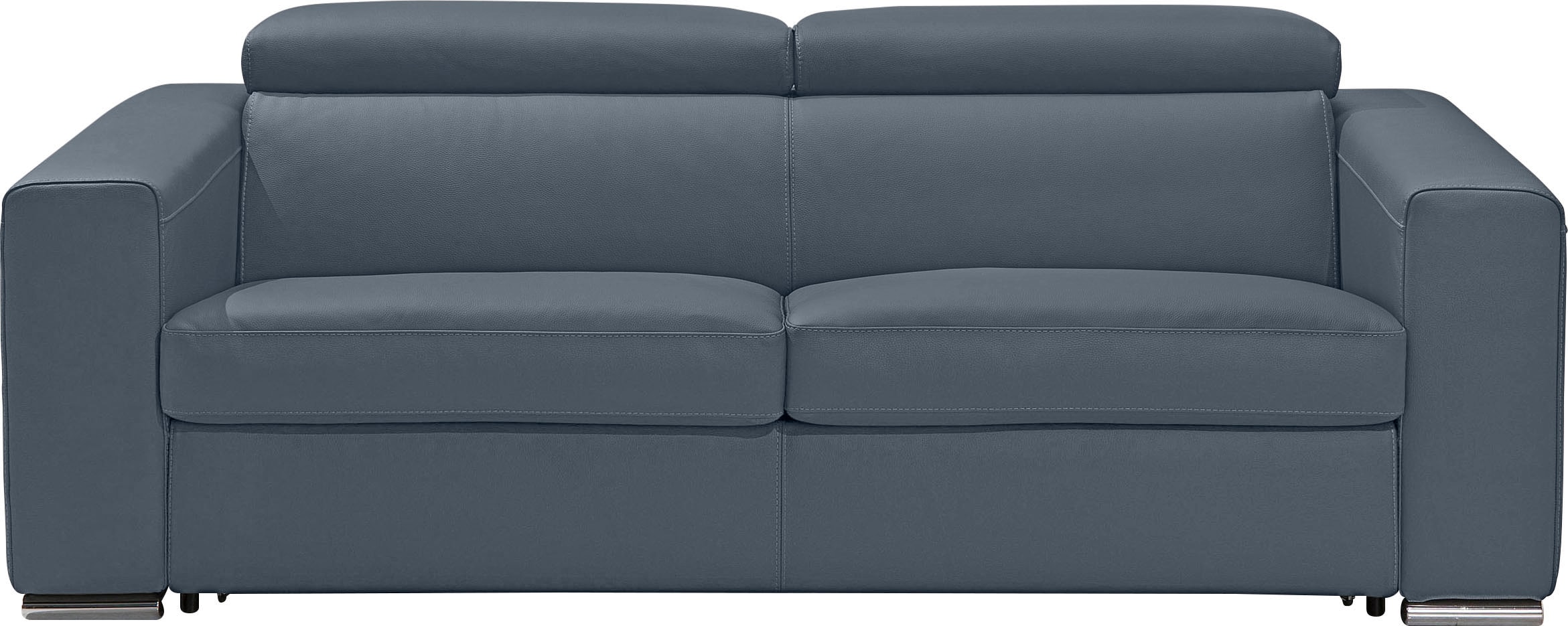 Egoitaliano Schlafsofa »Cabiria, Design und super Sitz- und Liegekomfort«, Sofa inkl. Schlaffunktion, Kopfteile verstellbar, mit Metallfüßen