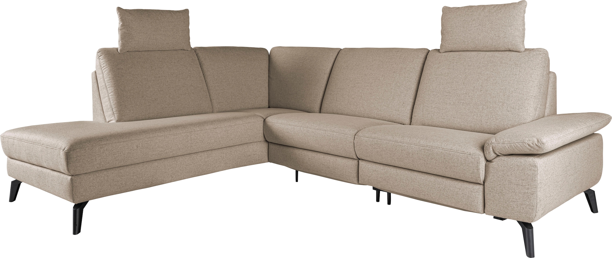 alina Ecksofa, inkl. Kopfstützen, wahlweise mit Relaxfunktion, Breite: 267 cm