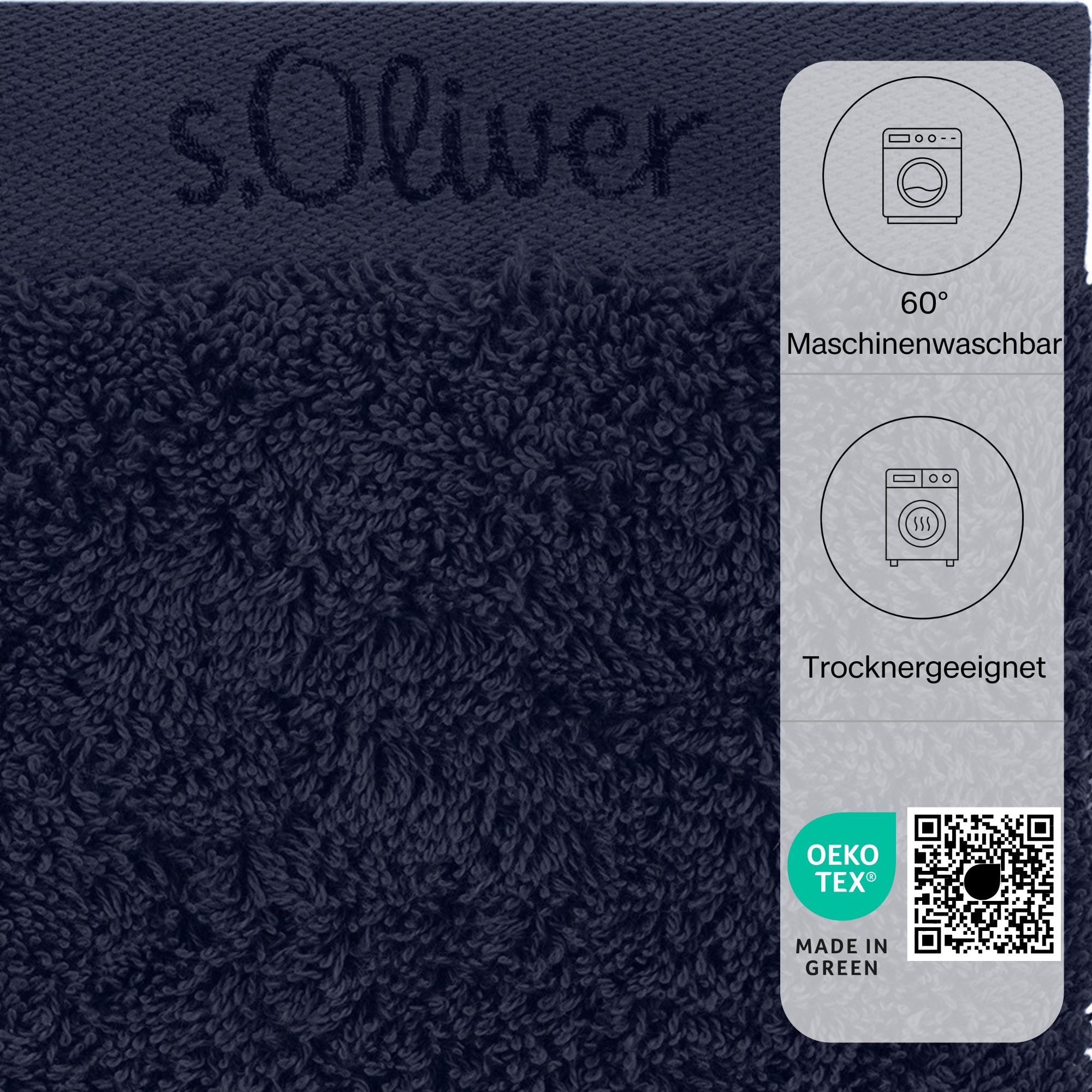 s.Oliver Waschhandschuh »s.Oliver, Premium Qualität, 600 gr/m², auch als Sets erhältlich«, (1 St., Waschlappen 16 x 21 cm), große Farbauswahl, auch als Duschtuch, Handtuch, Gästetuch