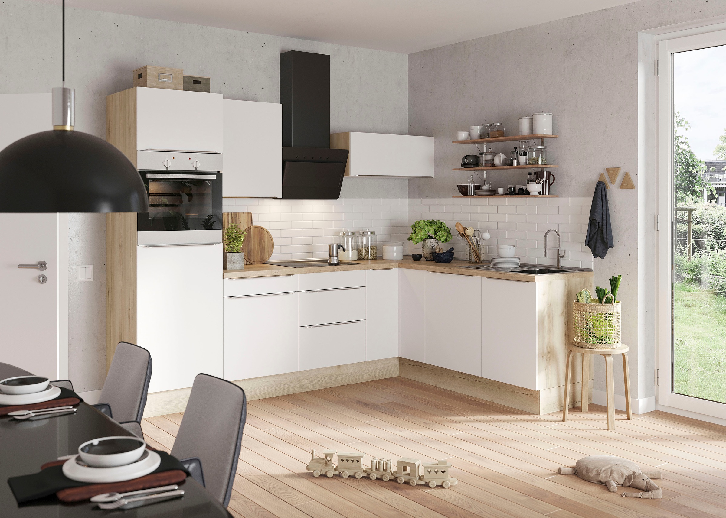 KOCHSTATION Winkelküche »KS-Aken« wahlweise mit E-Geräten und Stellvariante günstig online kaufen