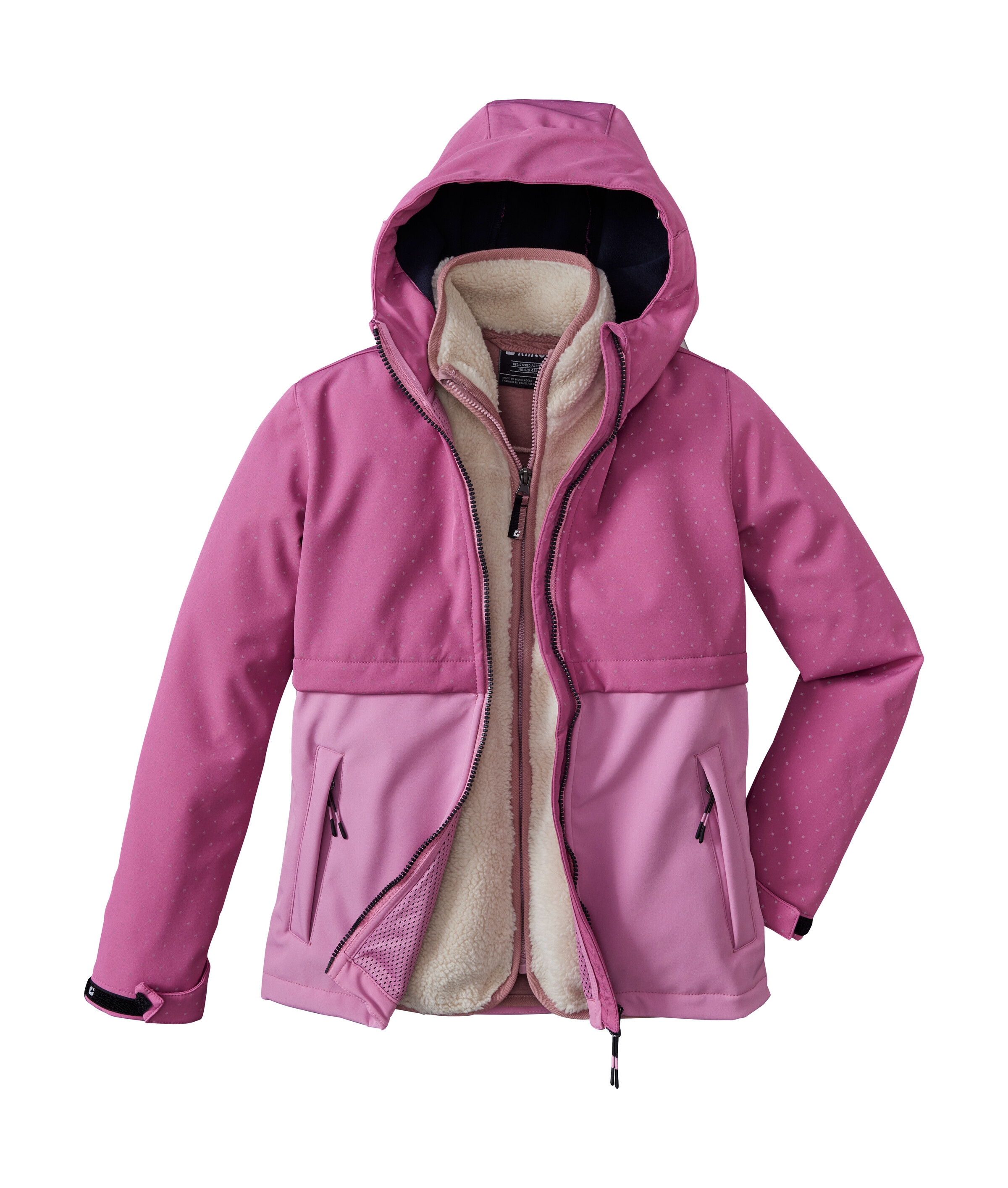 Killtec Softshelljacke »KOW 227 GRLS SFTSHLL JCKT« Softshelljacke für Kids: wind- und wasserabweisend, reflektierend