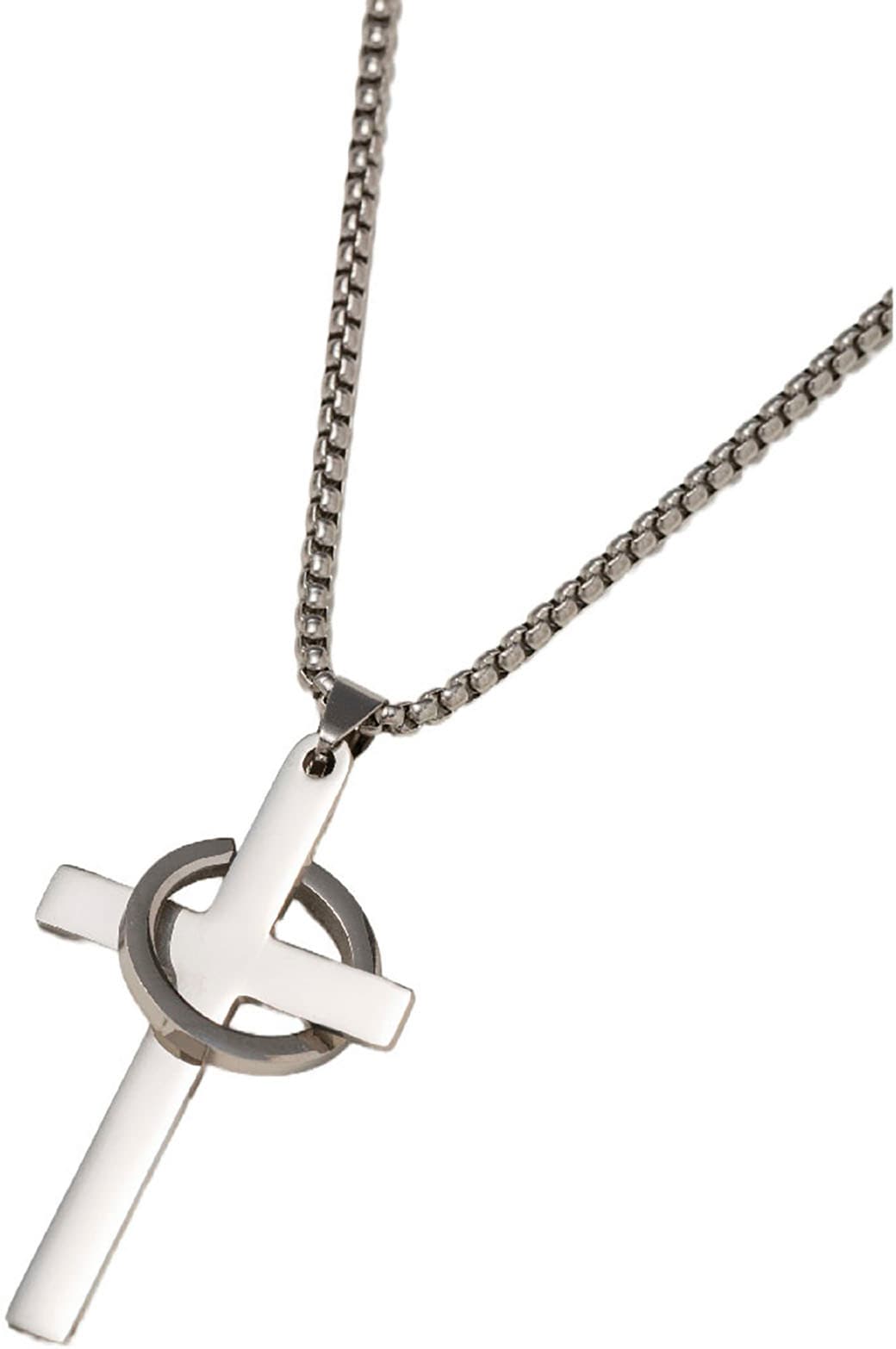 Firetti Kette mit Anhänger »Schmuck Geschenk Edelstahl Halsschmuck Halskette Kreuz«, Made in Germany
