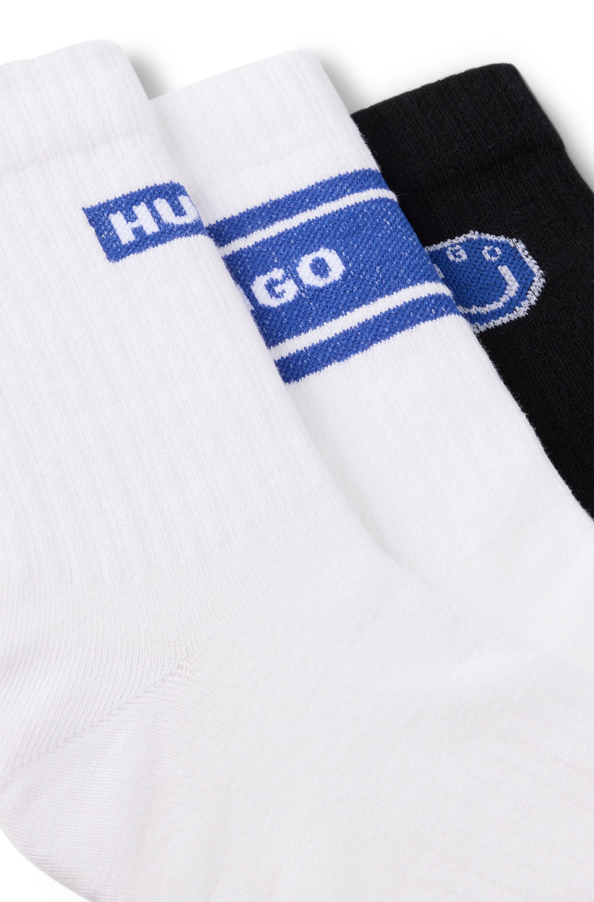 HUGO Underwear Socken »3P QS BLUE DESIGN«, (Packung, 3 Paar), mit Branding UNISEX Sportsocken