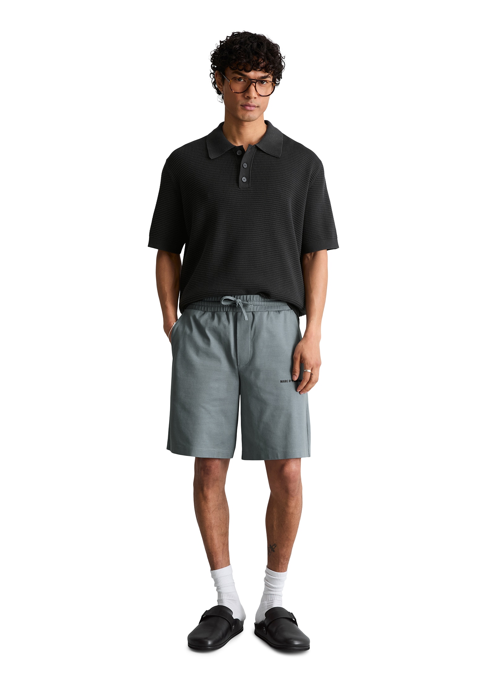 Marc O'Polo DENIM Poloshirt mit Waffelstruktur, regular fit