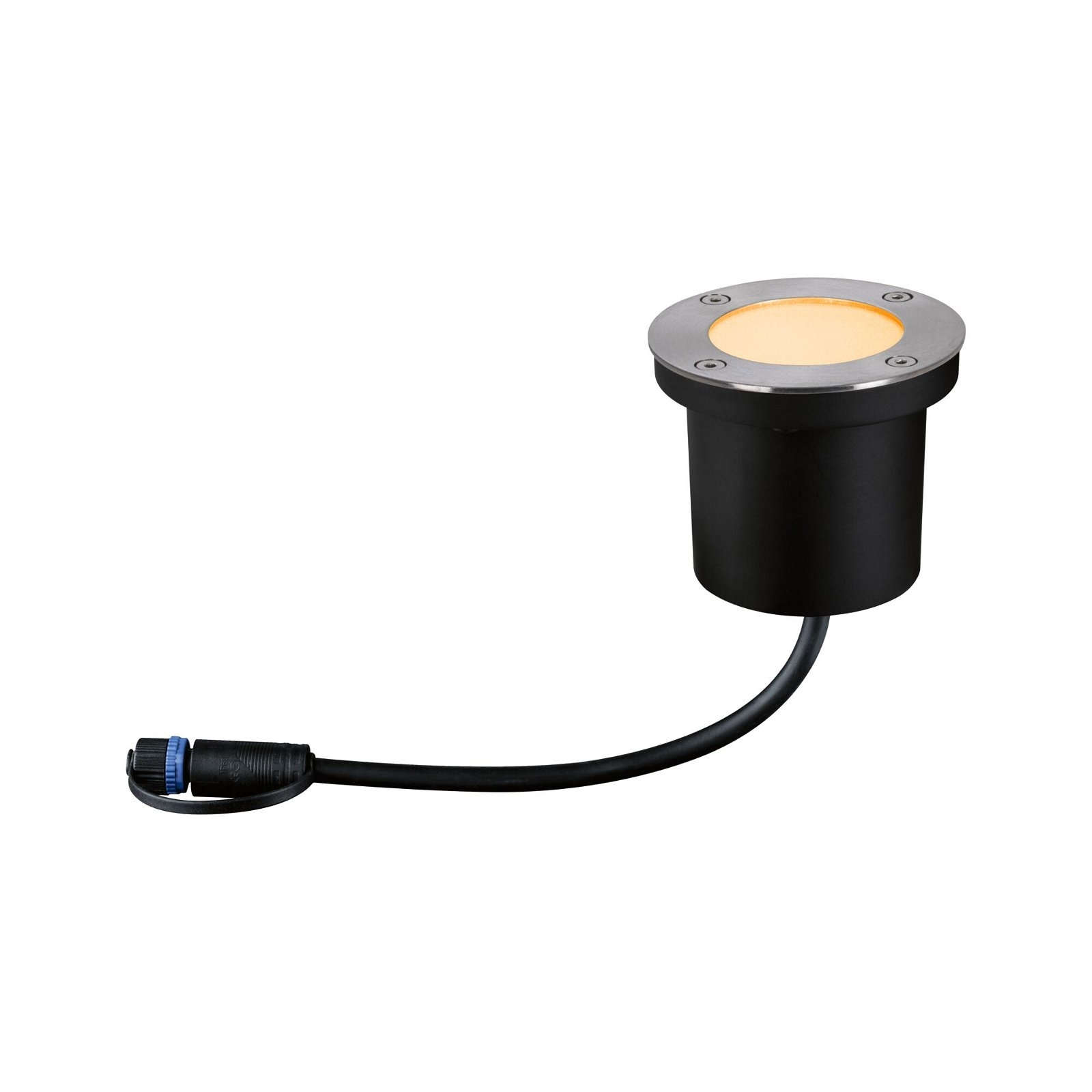 Paulmann LED Einbauleuchte »Plug & Shine Floor Einzelleuchte IP67 2200K 4,5W Anthrazit«, 1 flammig, Bodeneinbauleuchte, Insektenfreundlich