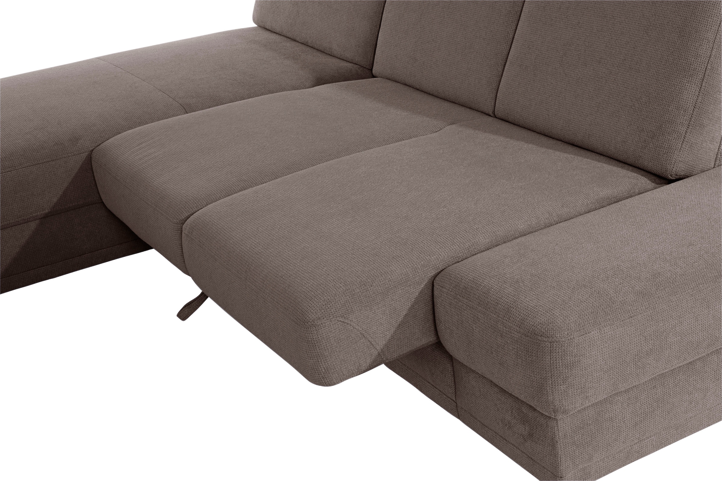 sit&more Ecksofa »Clio L-Form«, wahlweise mit Bettfunktion oder Vorziehsitz und Bettkasten, Federkern