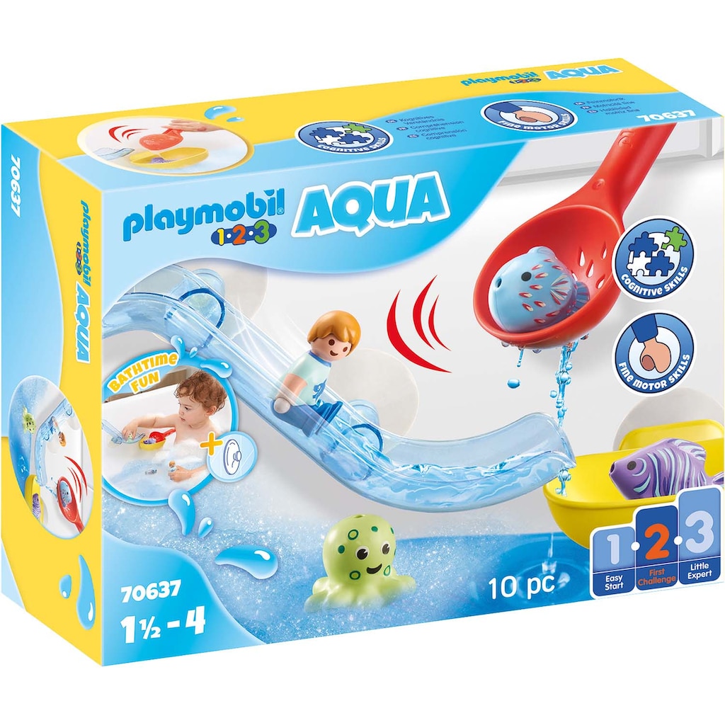 Playmobil® Konstruktions-Spielset »Fangspaß mit Meerestierchen (70637), Playmobil 123 - Aqua«, (10 St.), Made in Europe