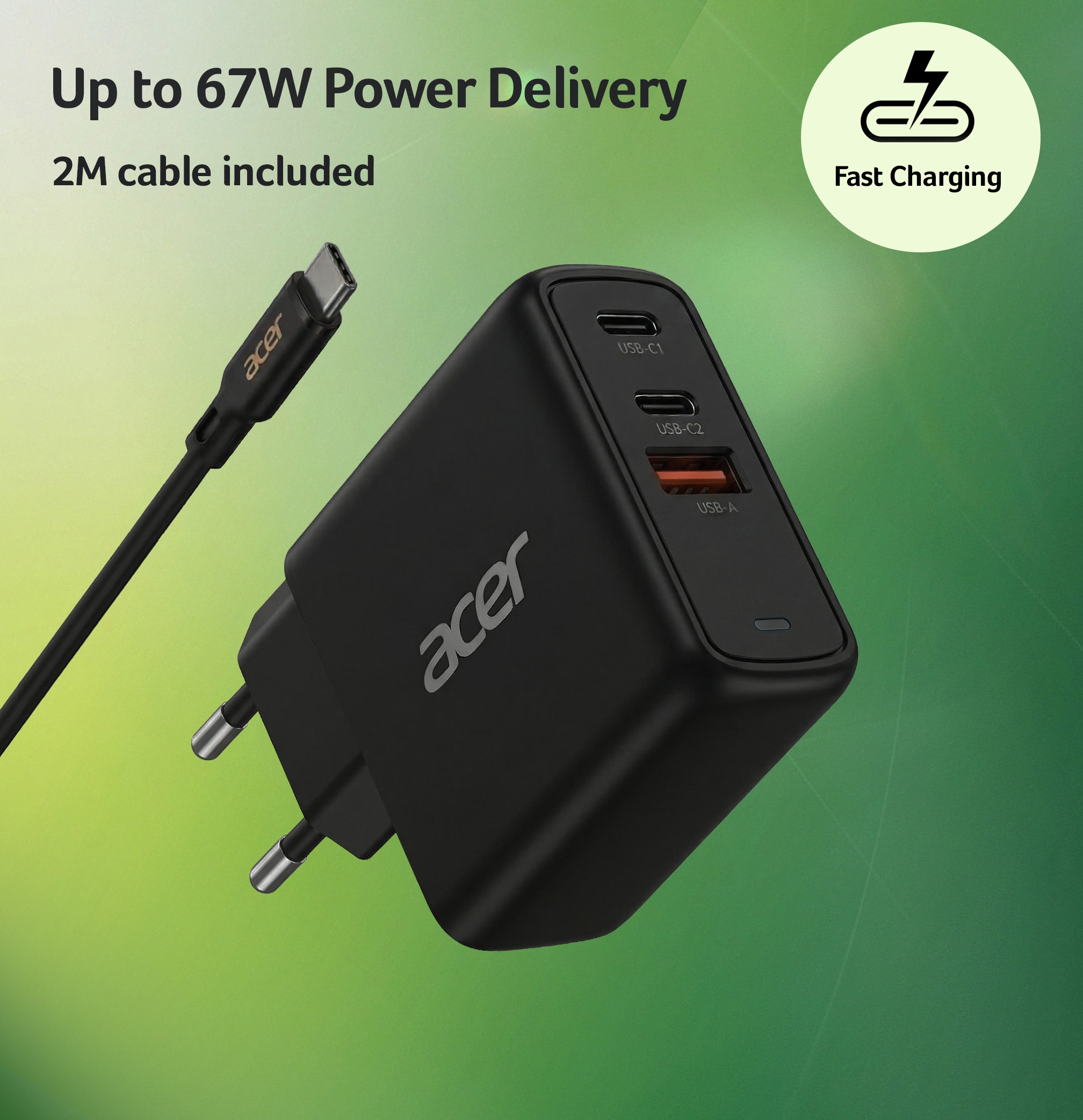 Acer Notebook-Netzteil »67W GaN Charger«