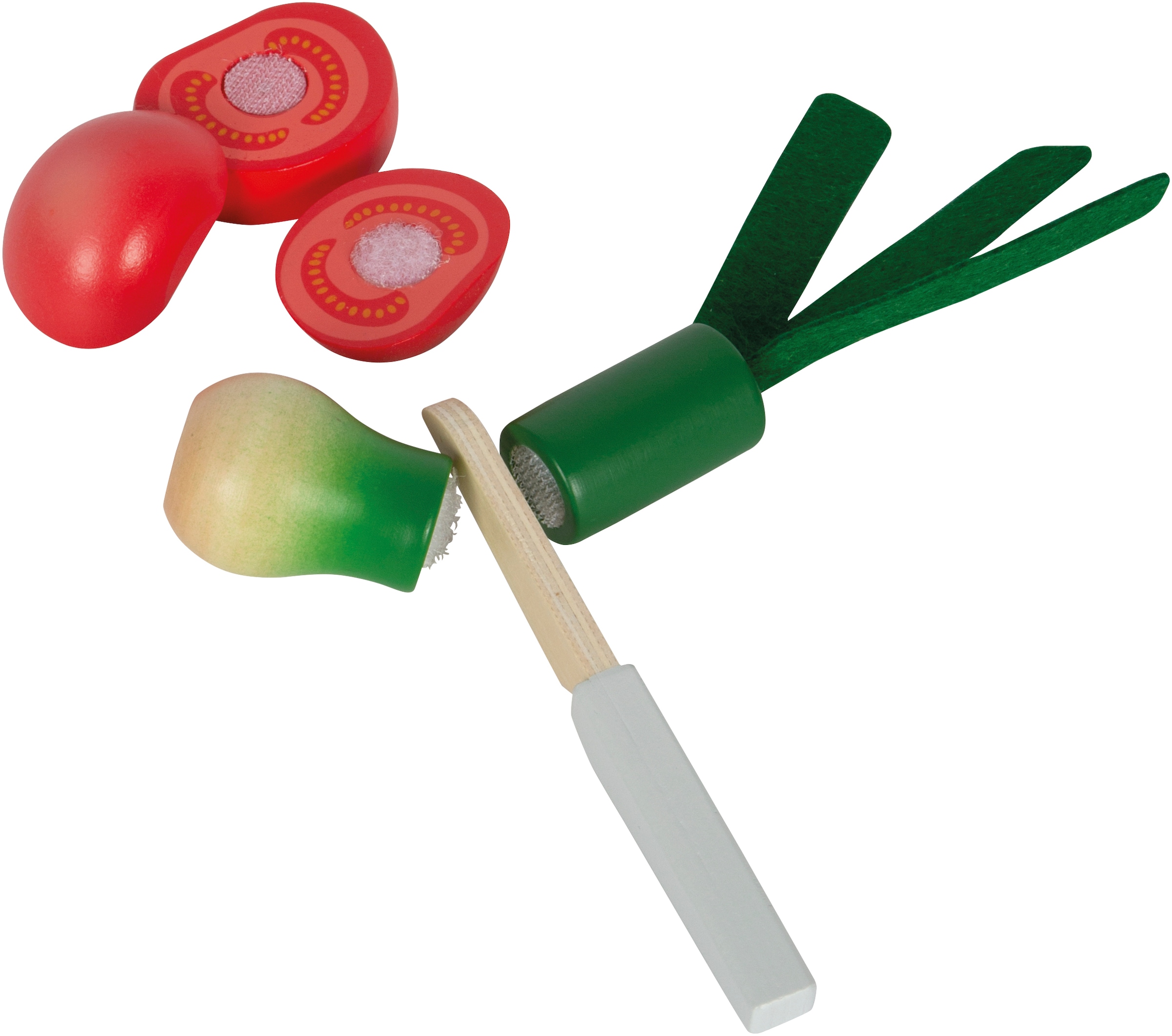 Small Foot Spiellebensmittel »Schneide-Set Obst u. Gemüse fresh«, (Set, 15 tlg.), aus Holz