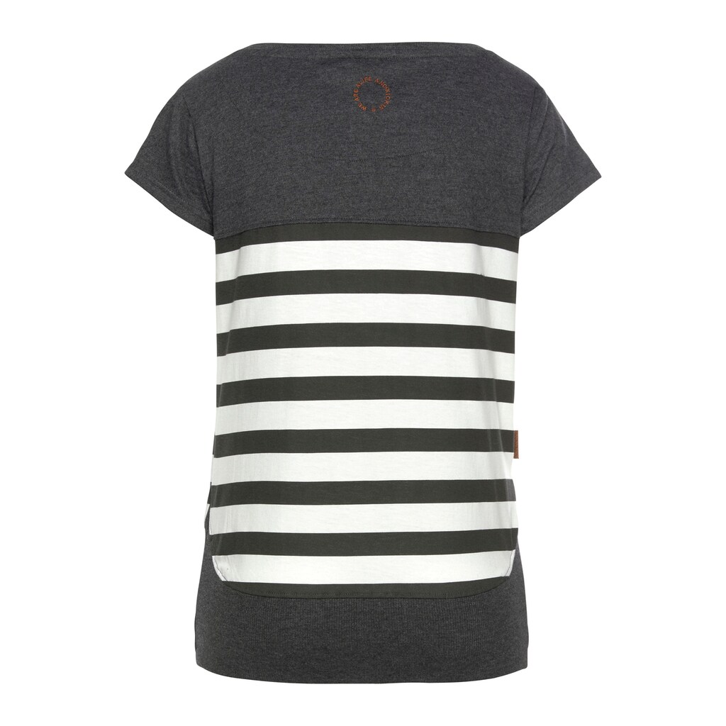 Alife & Kickin T-Shirt »CoraAK S«, modisches Kurzarm-Shirt mit Streifen
