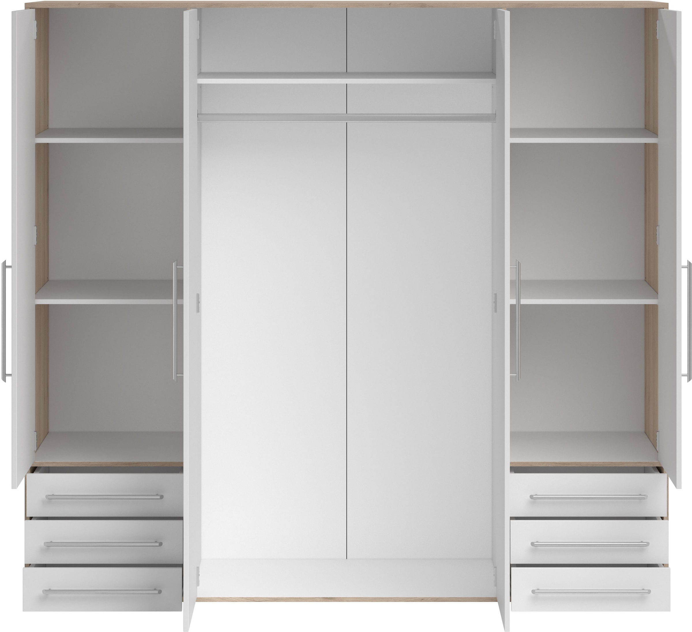 Schlafkontor Drehtürenschrank »Lyss Schrank, Kleiderschrank mit Drehtüren«, in verschiedenen Farben und Größen erhältlich