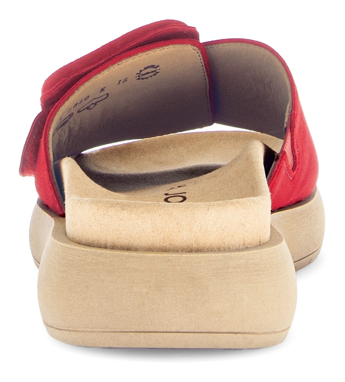 Gabor Pantolette, Plateau, Sommerschuh, Schlappen mit großer Zierschnalle