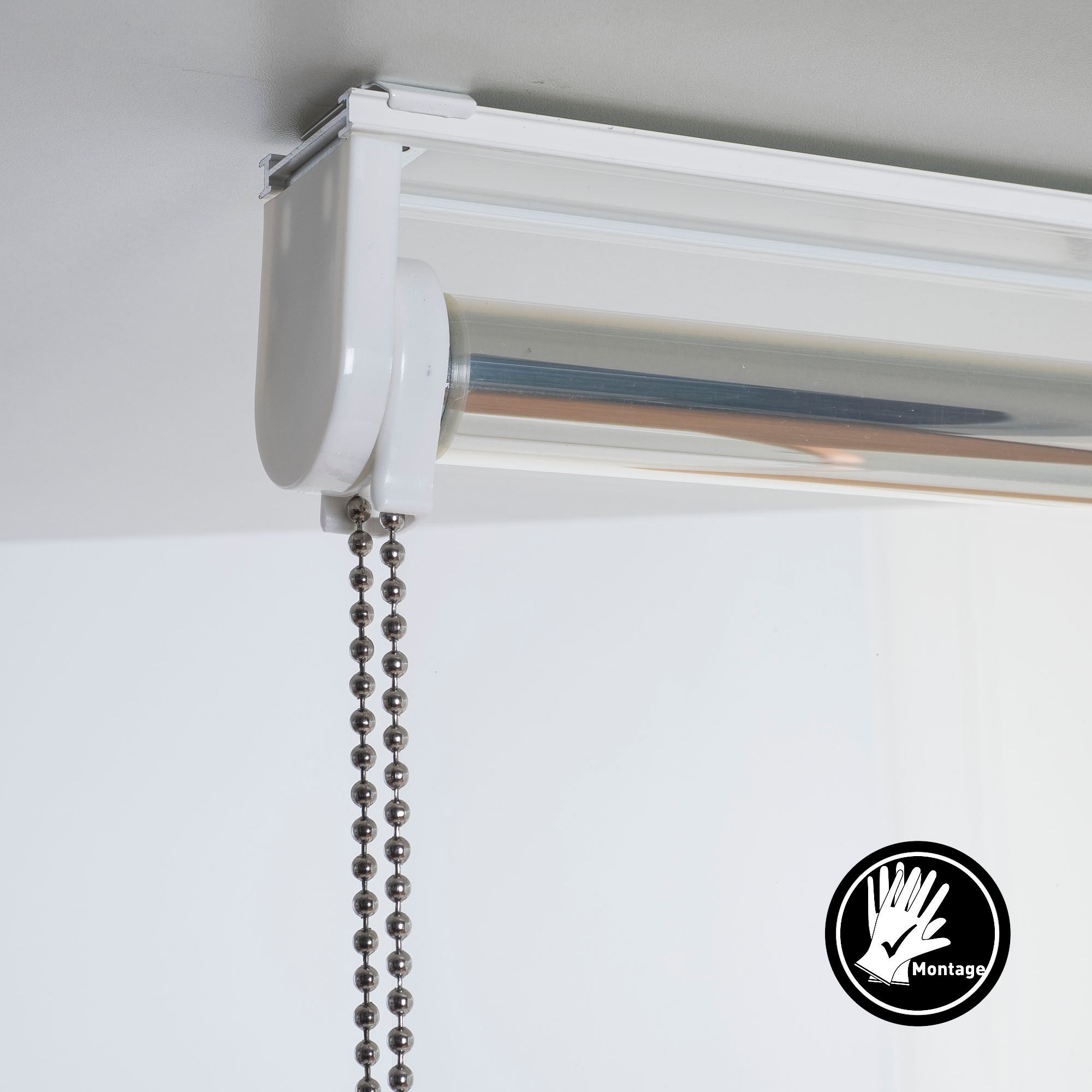 Liedeco Seitenzugrollo »Infektionsschutzrollo« transparent mit Bohren freihängend Infektionsschutzrollo Trennwand Transparentes Rollo