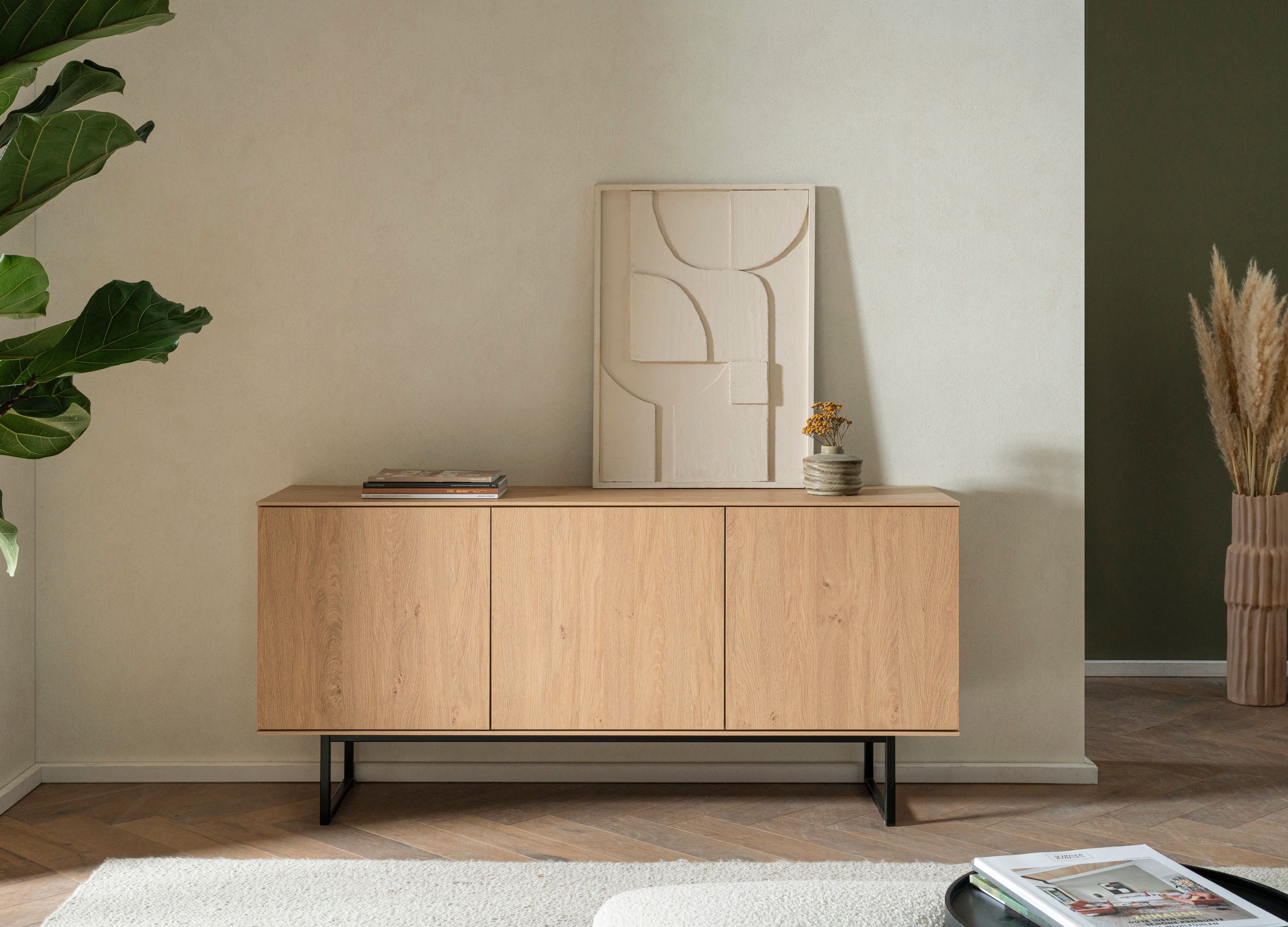 Home affaire Lowboard »Lund, moderner TV-Unterschrank, Kommode mit Kufenges günstig online kaufen