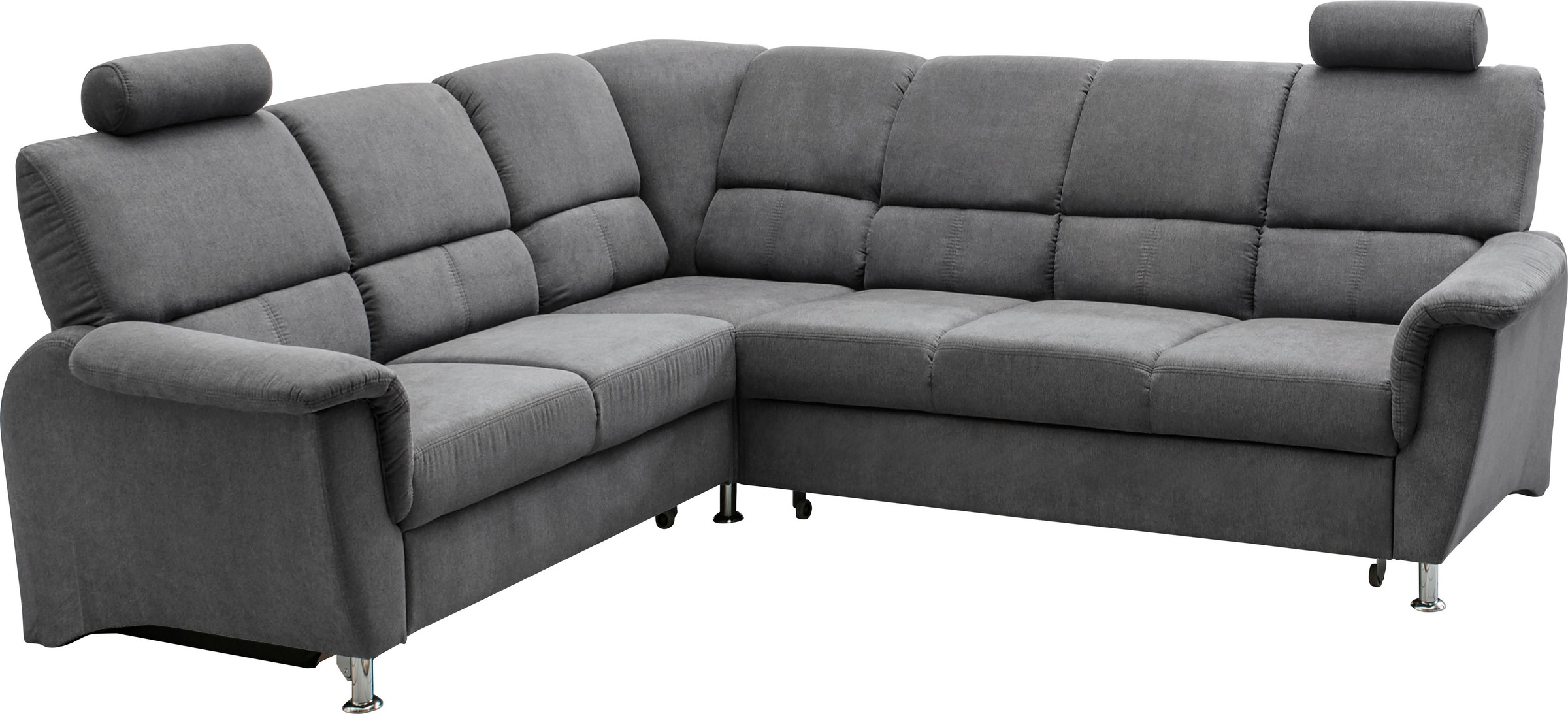 Home affaire Ecksofa »Pisa L-Form, mit Schlaffunktion, Stauraum, 2x höhenve günstig online kaufen