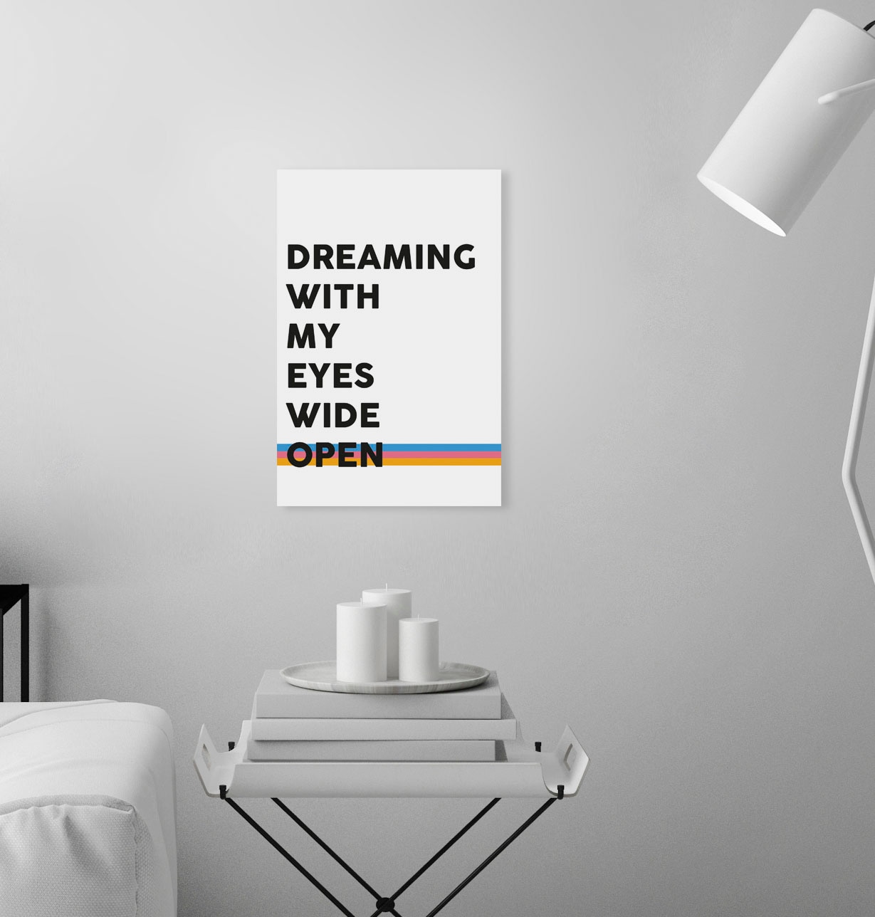 queence Leinwandbild "Spruch Dreaming" günstig online kaufen