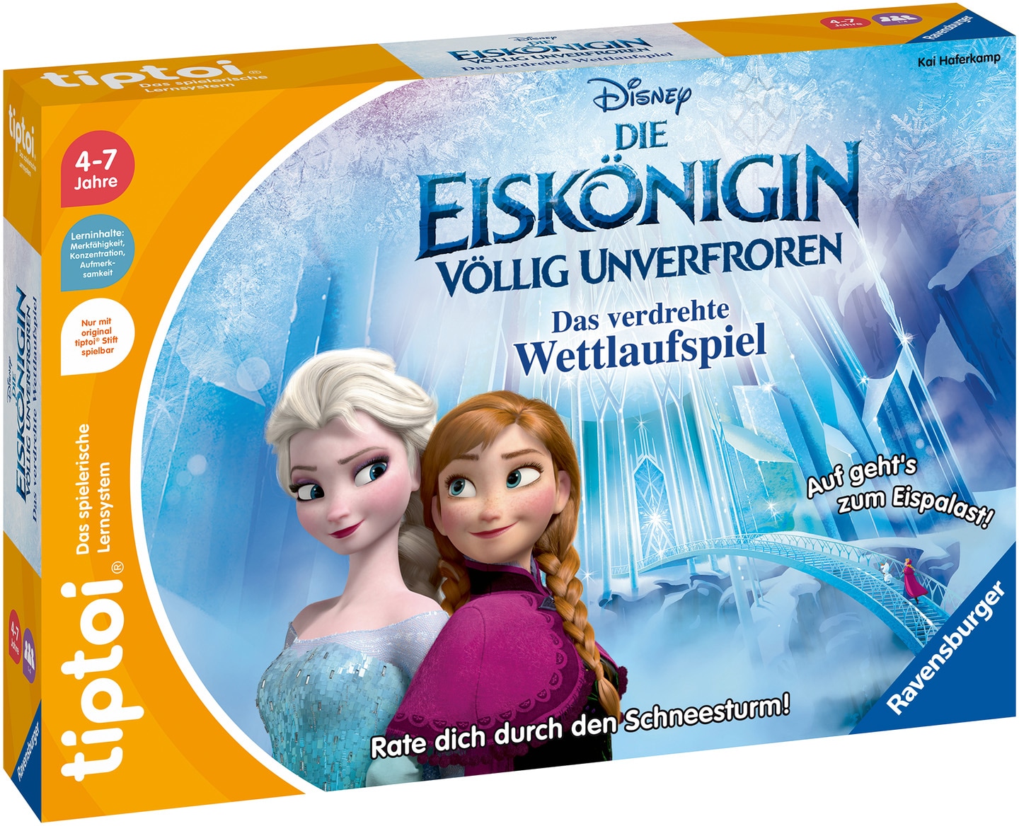 Ravensburger Spiel »tiptoi® Völlig unverfroren - Das verdrehte Wettlaufspiel«, Disney Die Eiskönigin, FSC® - schützt Wald - weltweit