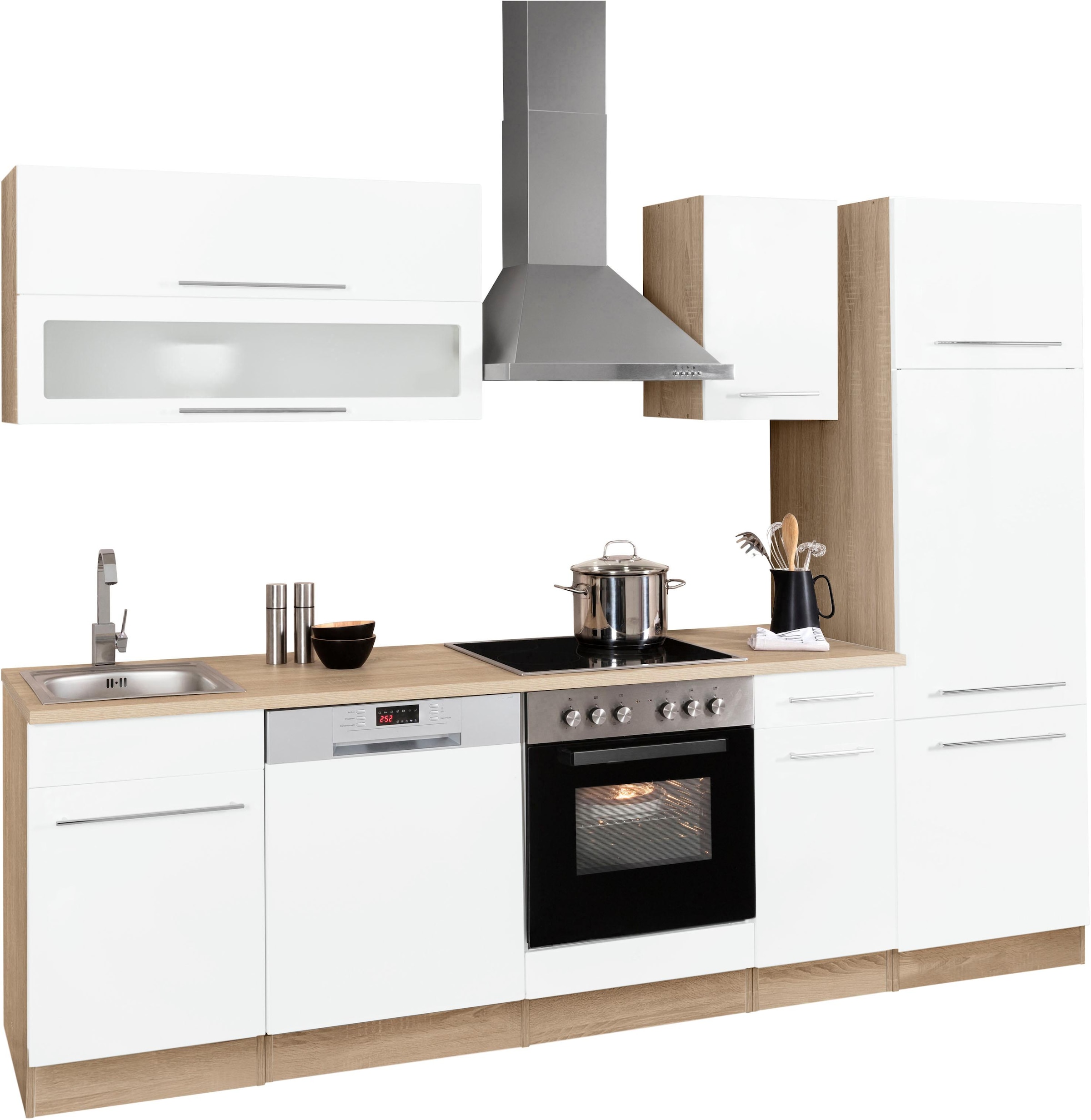 KOCHSTATION Küchenzeile »KS-Eton«, ohne E-Geräte, Breite 270 cm