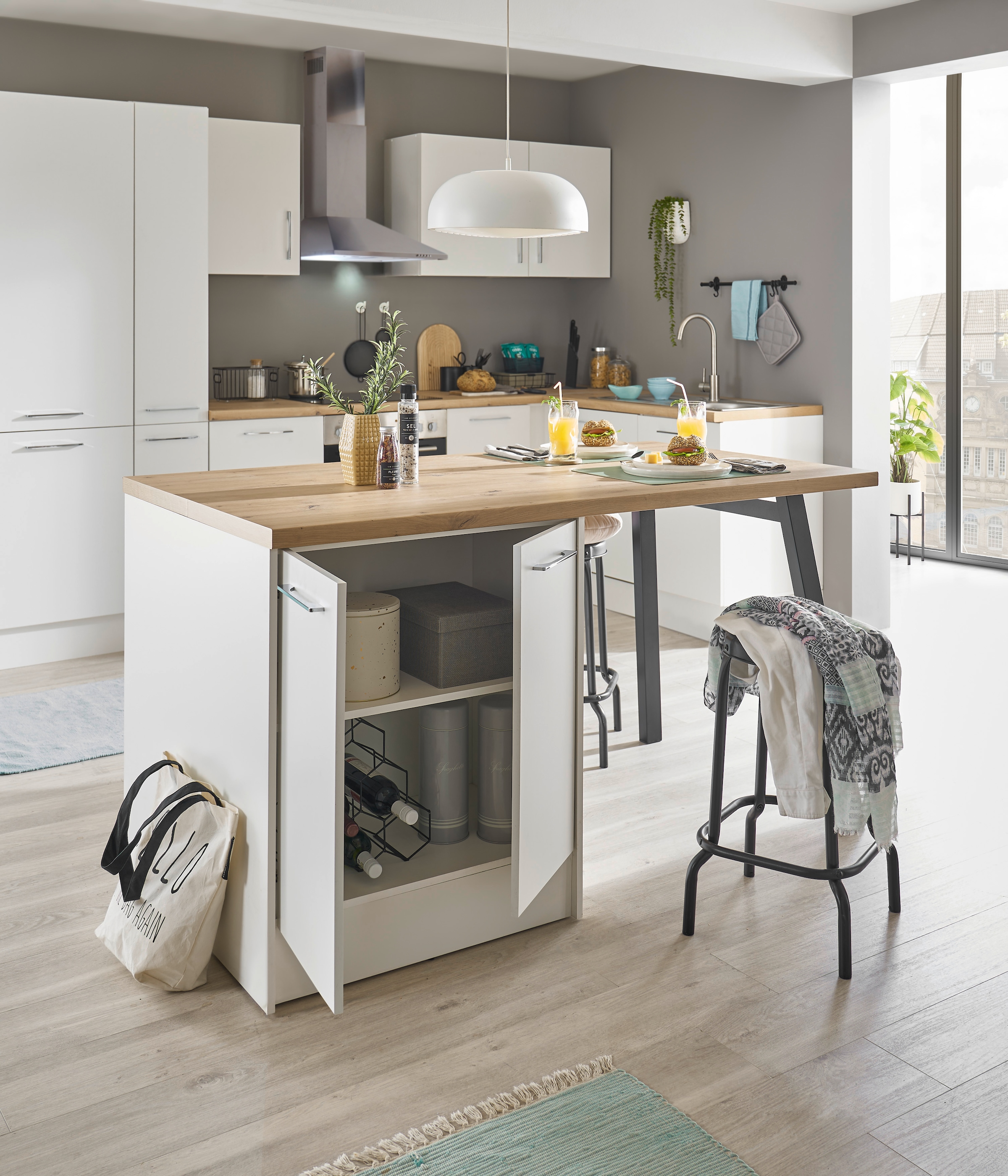 BASIC by Balculina Kücheninsel »Turin«, Breite 150cm
