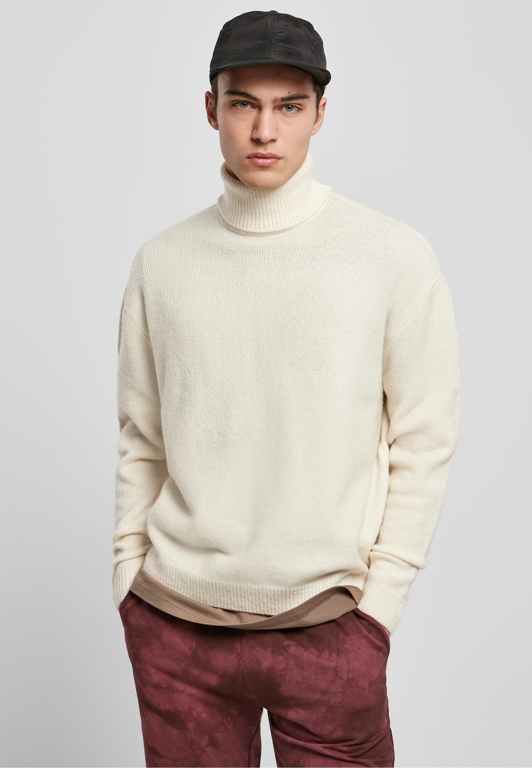 URBAN CLASSICS Rundhalspullover »Urban Classics Herren Oversized Roll Neck Sweater« 1 Stk.
