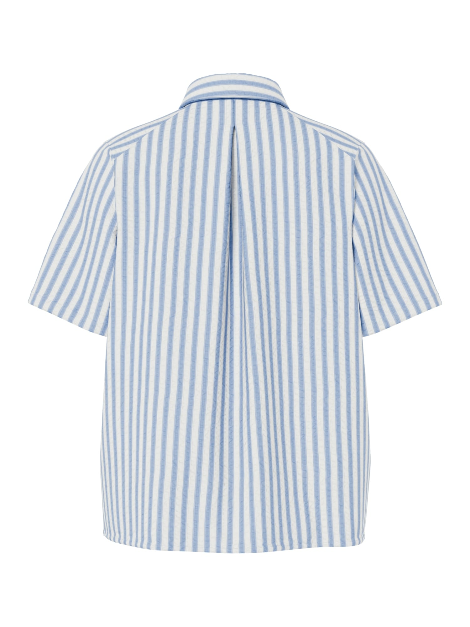 pieces Hemdbluse »PCSTINNA SS SHIRT WVN NOOS BC« mit Streifenmuster