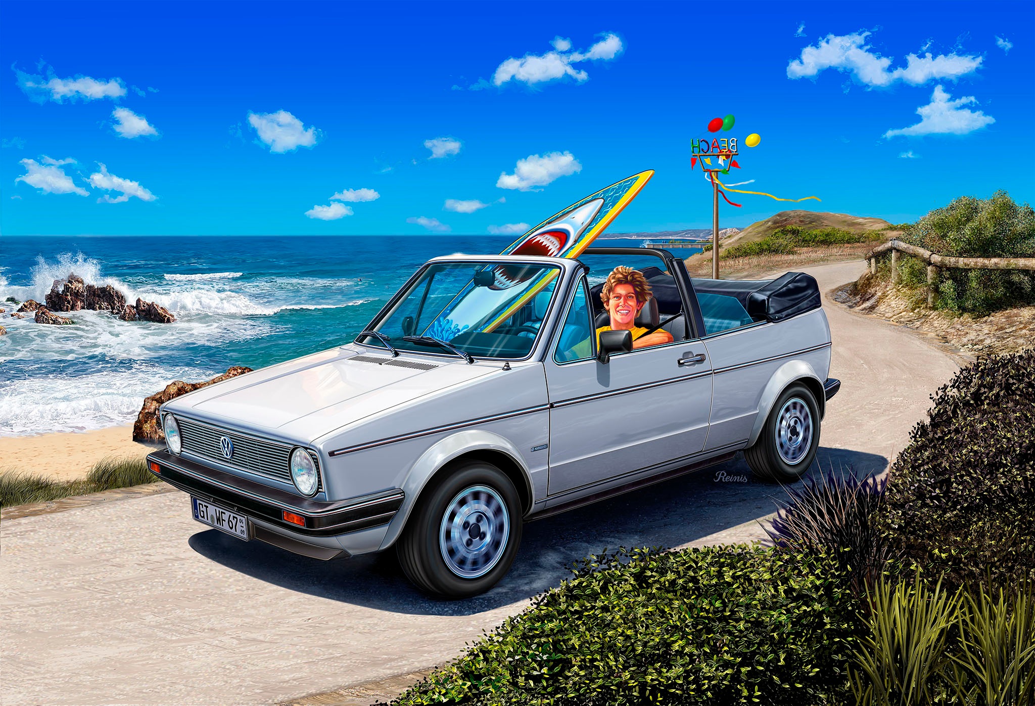 Revell® Modellbausatz »50 Jahre VW Golf 1, Jubiläumsset« 1:24 Made in Europe