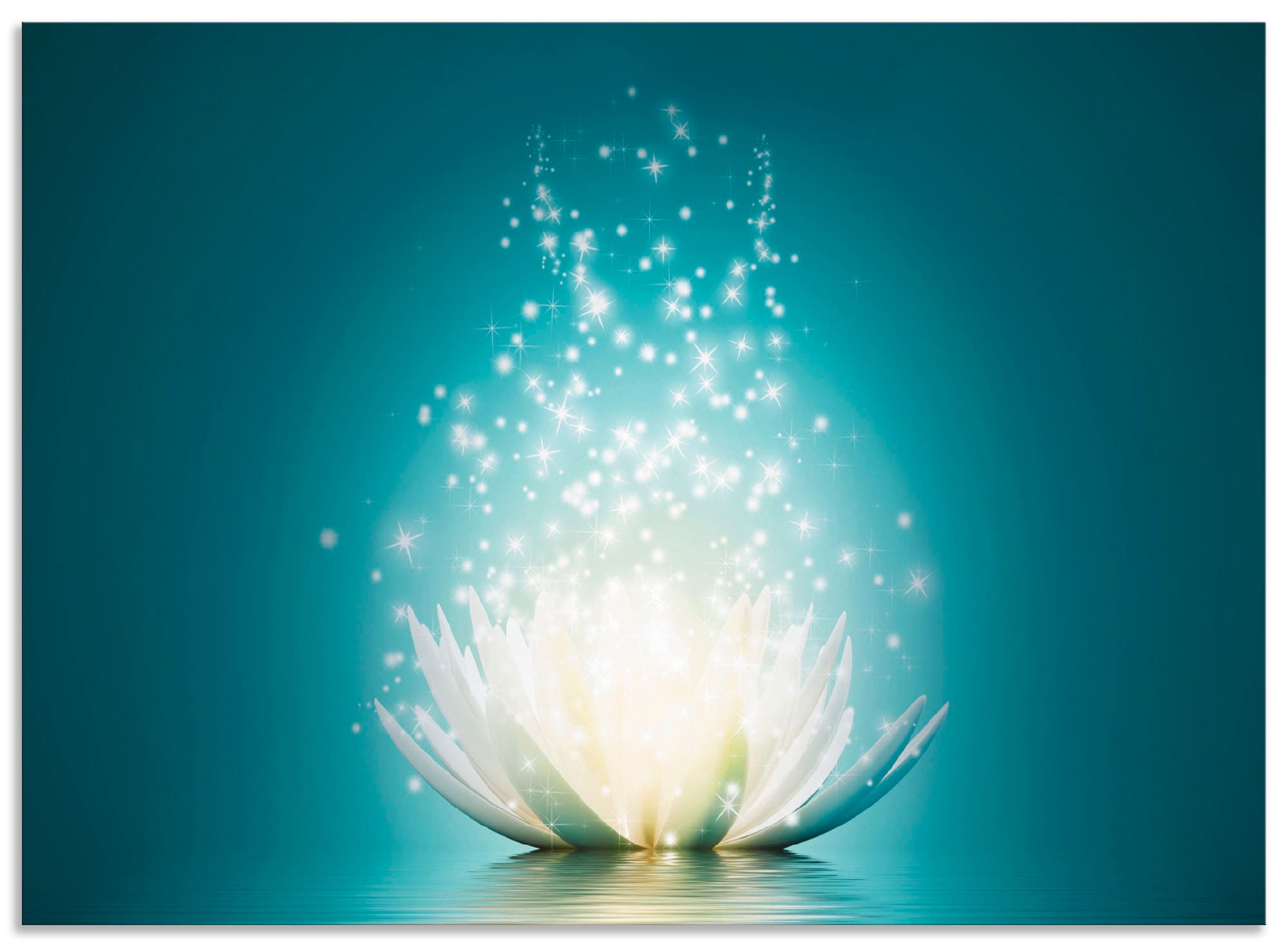 Artland Küchenrückwand »Magie der Lotus-Blume«, (1 tlg.), Alu Spritzschutz günstig online kaufen