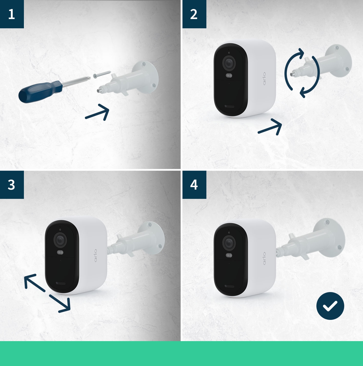 ARLO Überwachungskamera »Essential Outdoor Camera 2er Pack«, Außenbereich, (Packung)