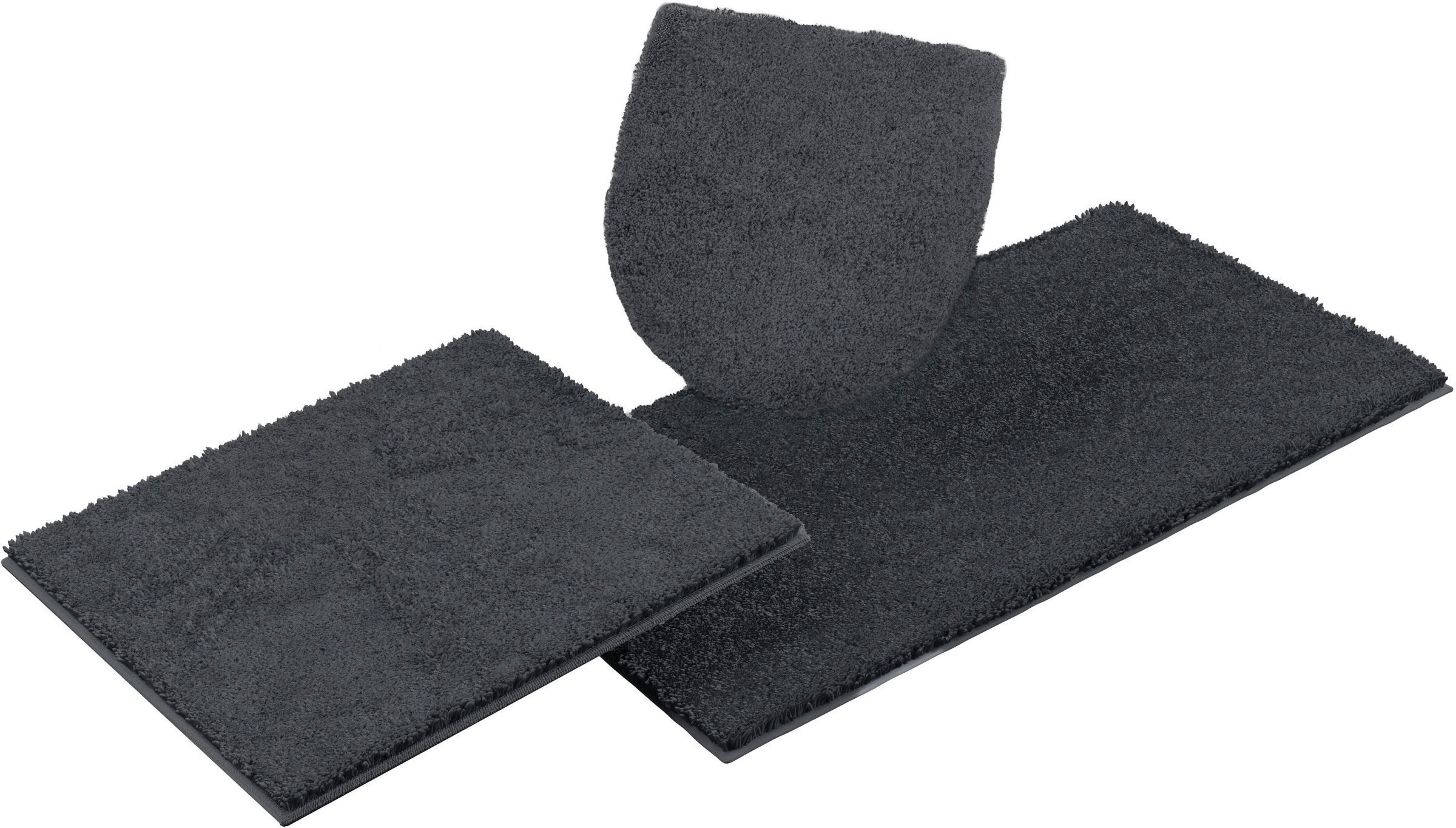Bruno Banani Badematte »Danny«, rutschhemmend beschichtet, schnell trocknend, Made in Europe, einfarbiger Badteppich