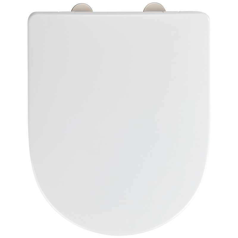 WENKO WC-Sitz »Exclusive Nr. 10« 1 Stk. tlg. aus Duroplast, mit Absenkautomatik weiß;Edelstahl