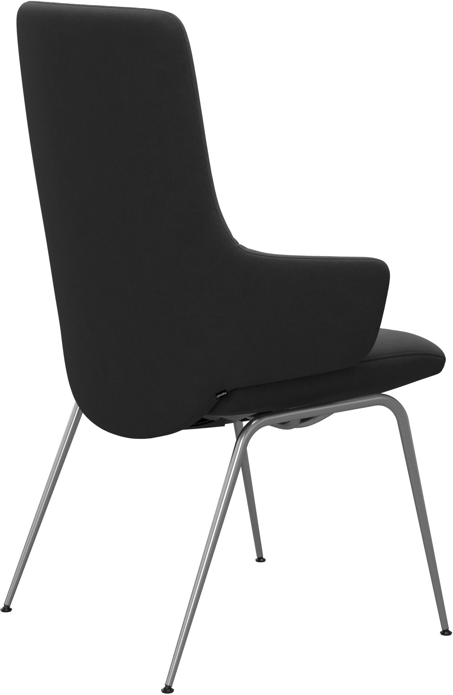 Stressless® Polsterstuhl »Laurel«, Microfaser DINAMICA, High Back mit Armlehne, Größe L, mit Beinen aus Stahl in Chrom matt